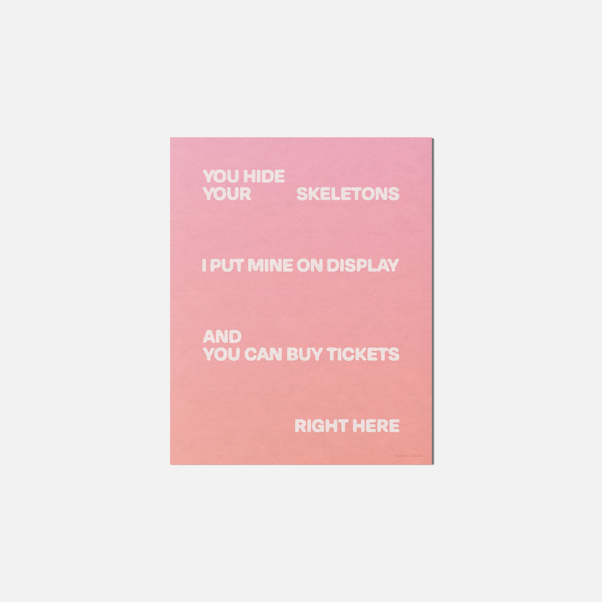 SKELETONS PRINT