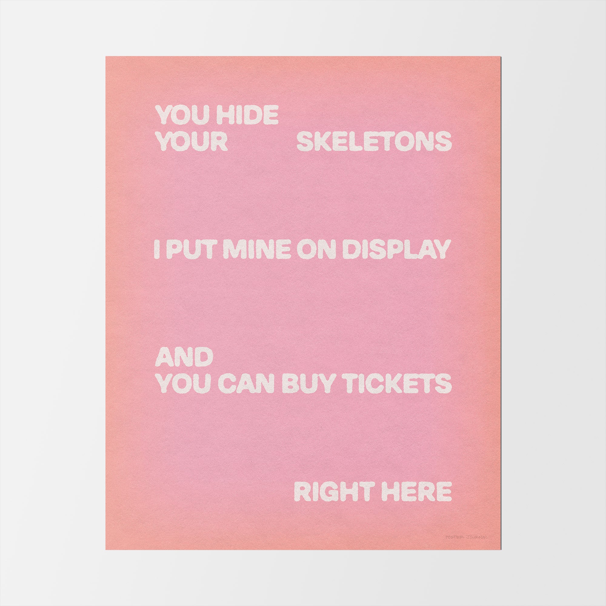 SKELETONS PRINT