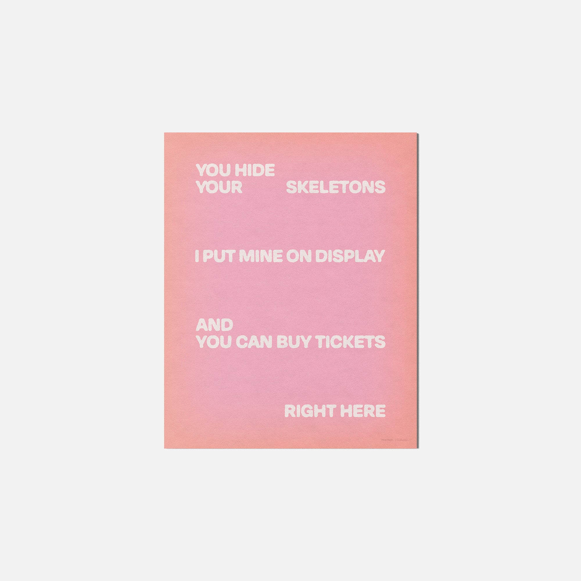 SKELETONS PRINT