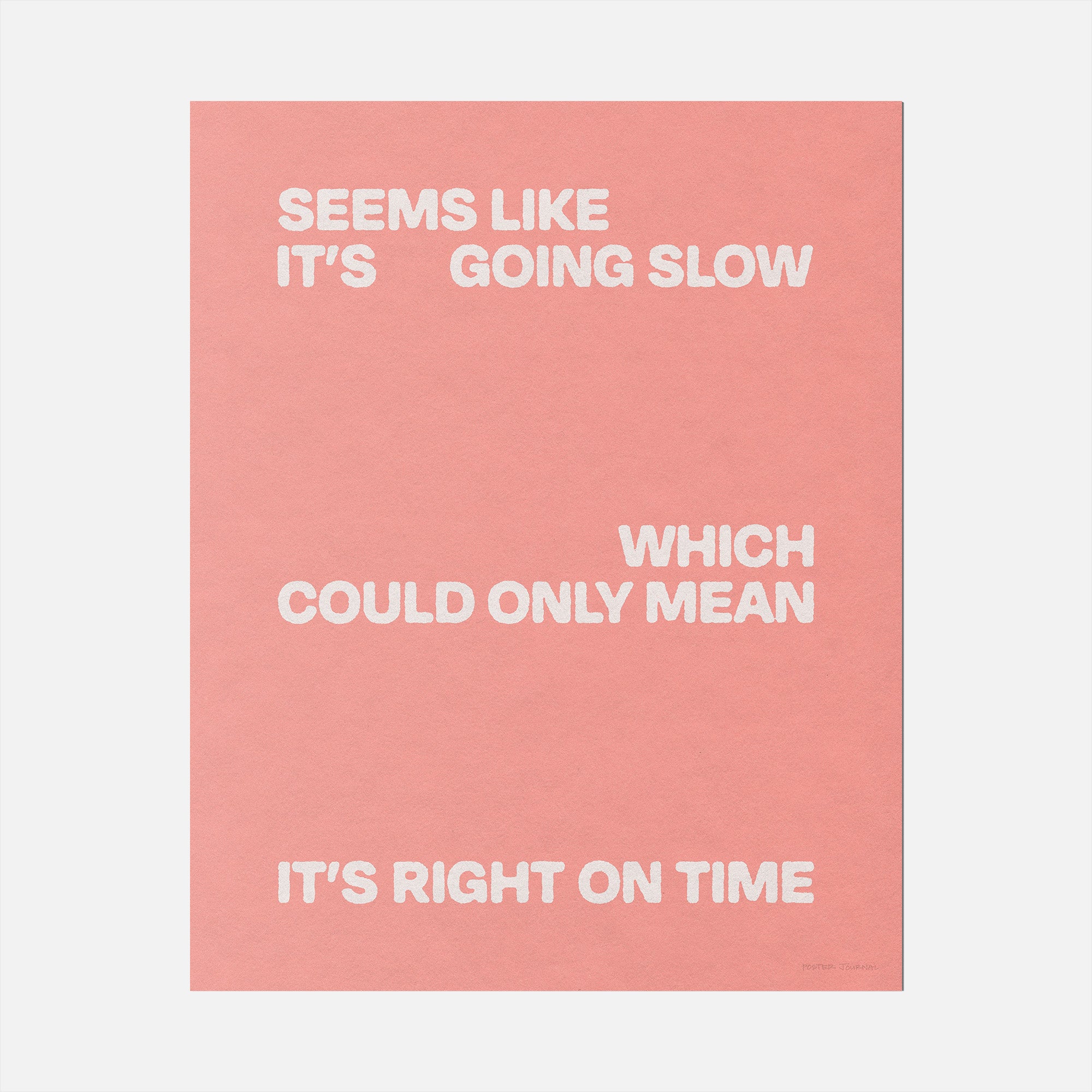 SLOW PRINT