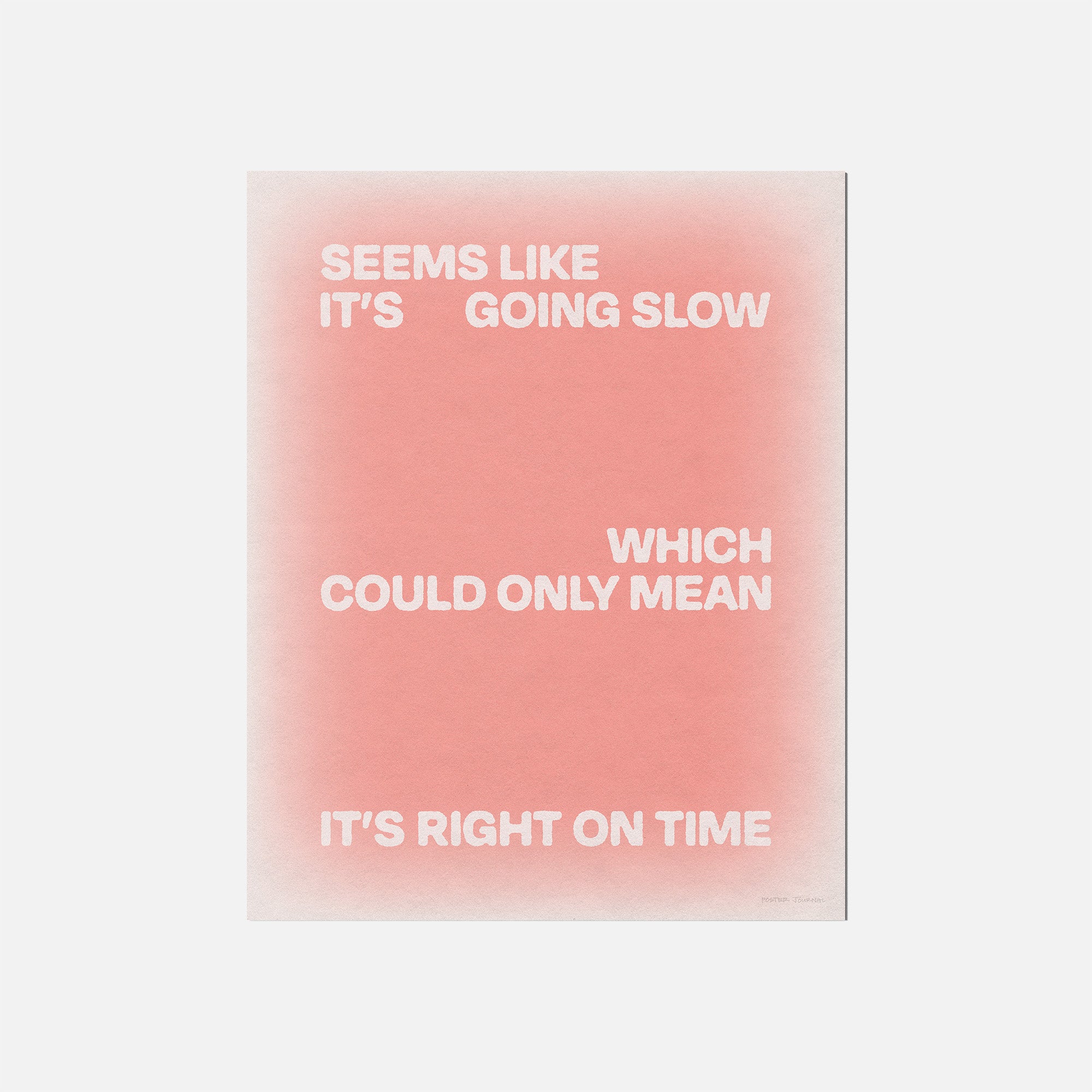 SLOW PRINT