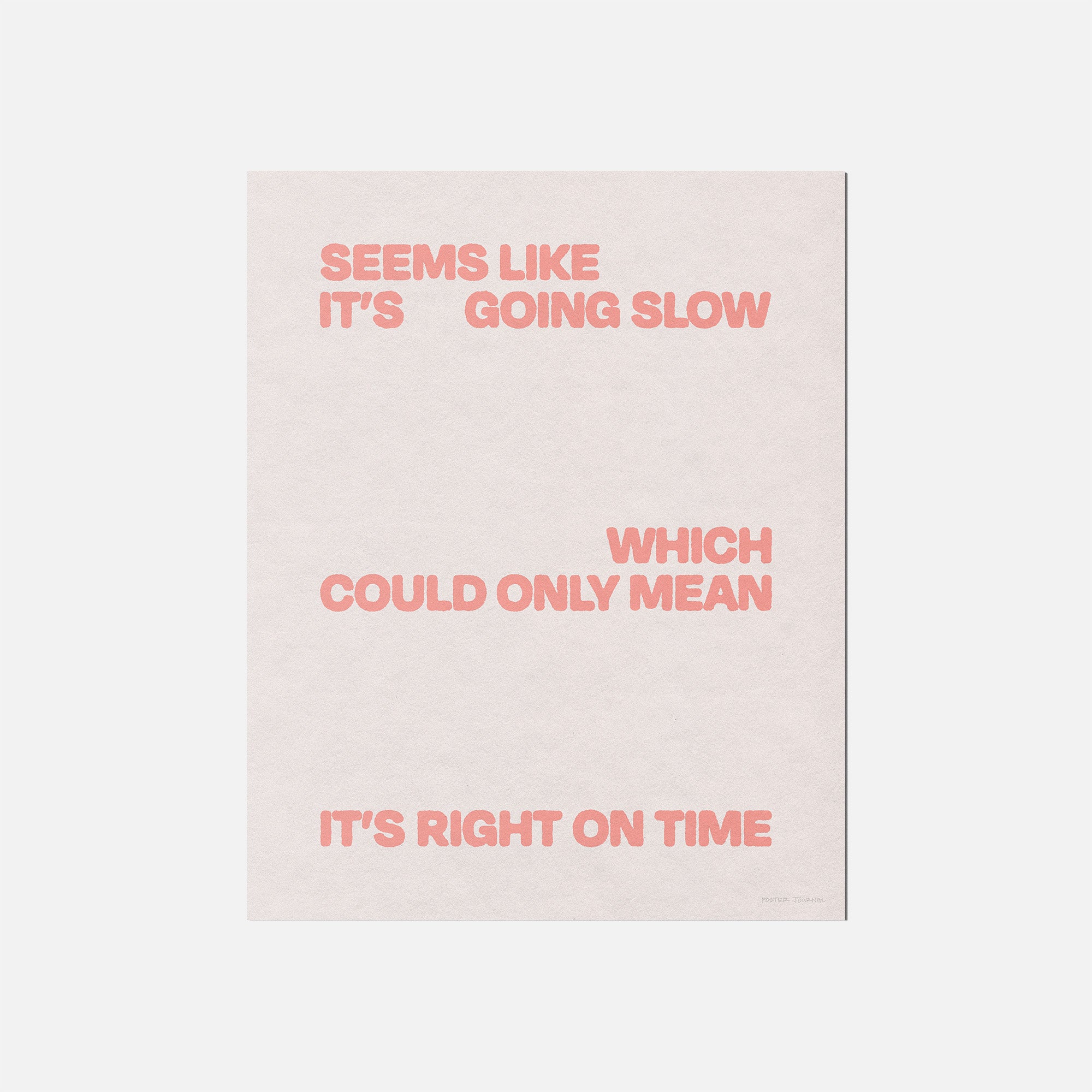 SLOW PRINT