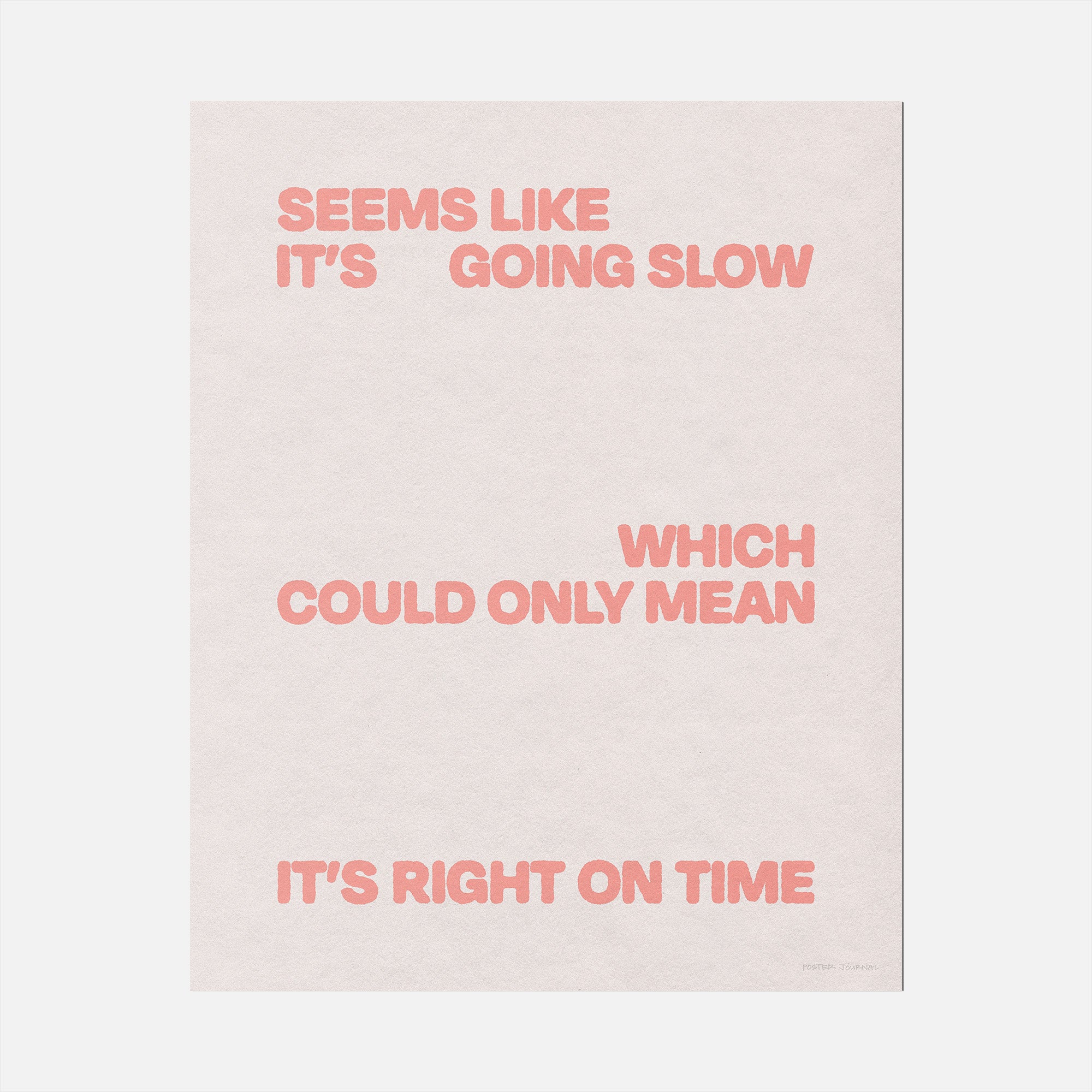 SLOW PRINT