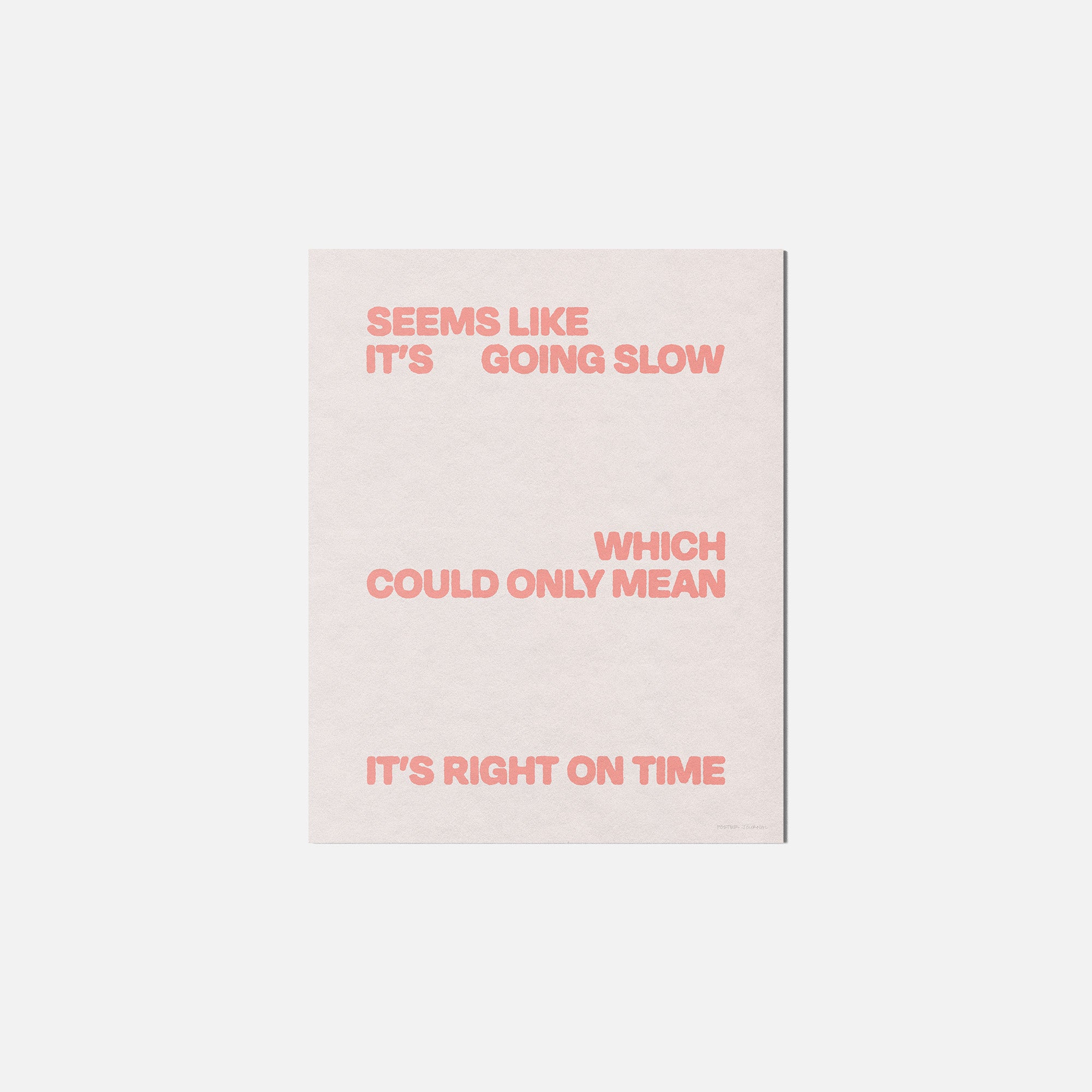 SLOW PRINT