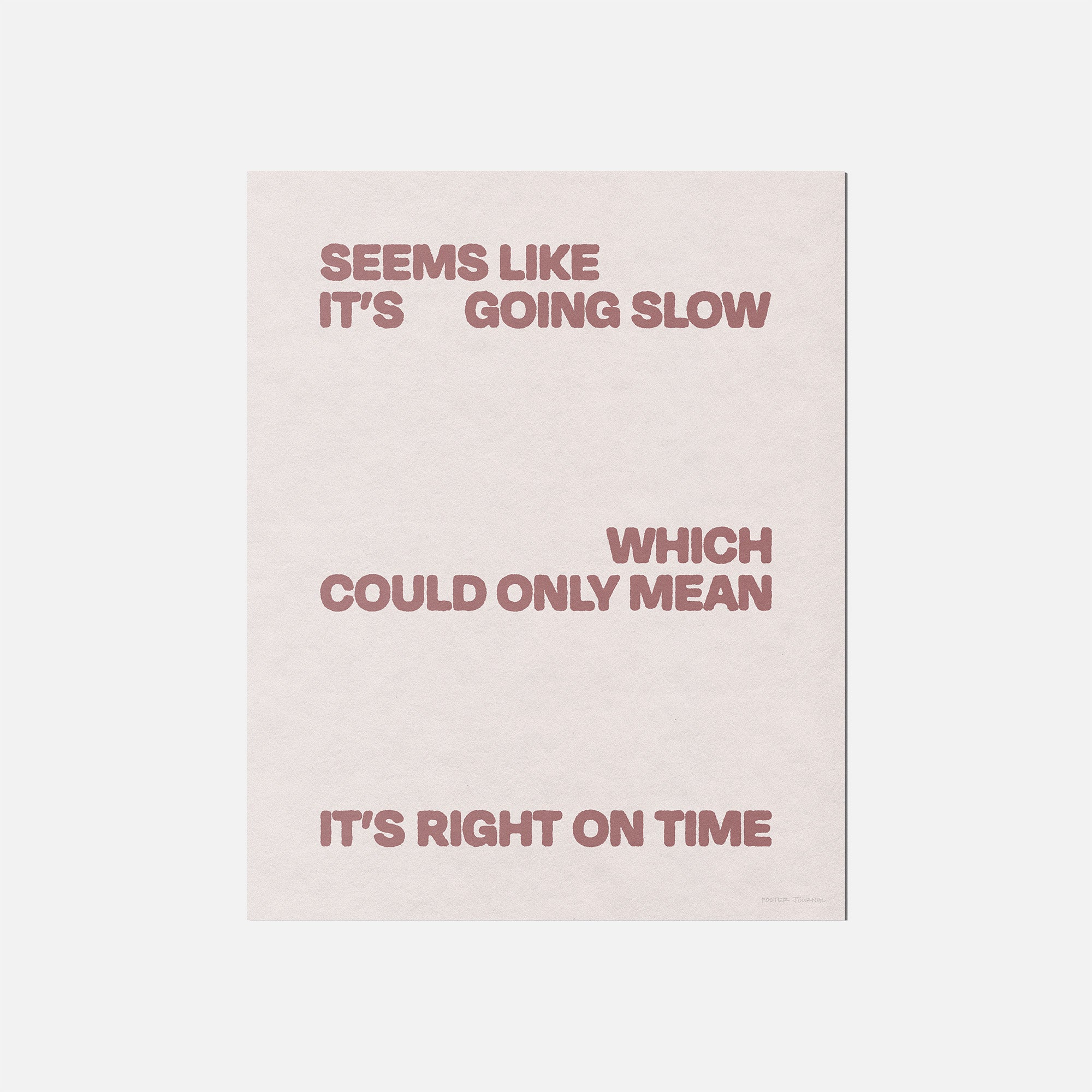 SLOW PRINT