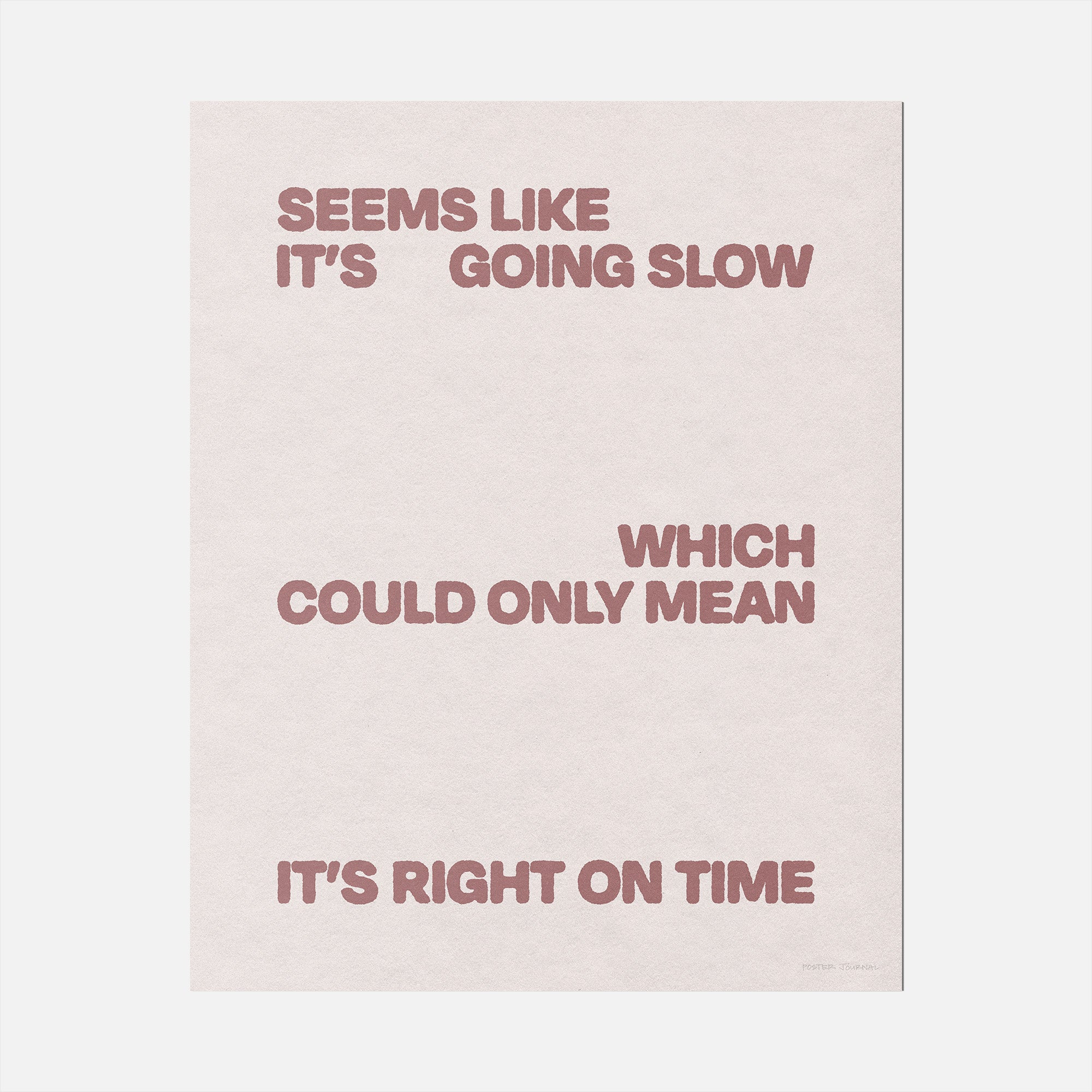 SLOW PRINT