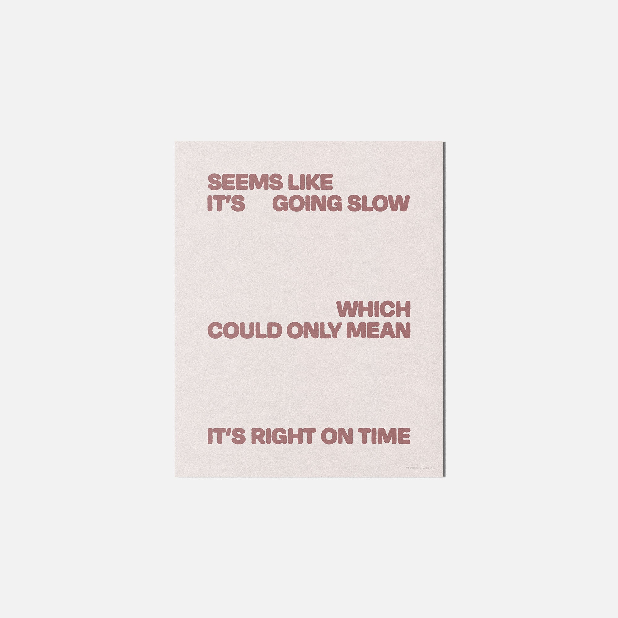 SLOW PRINT