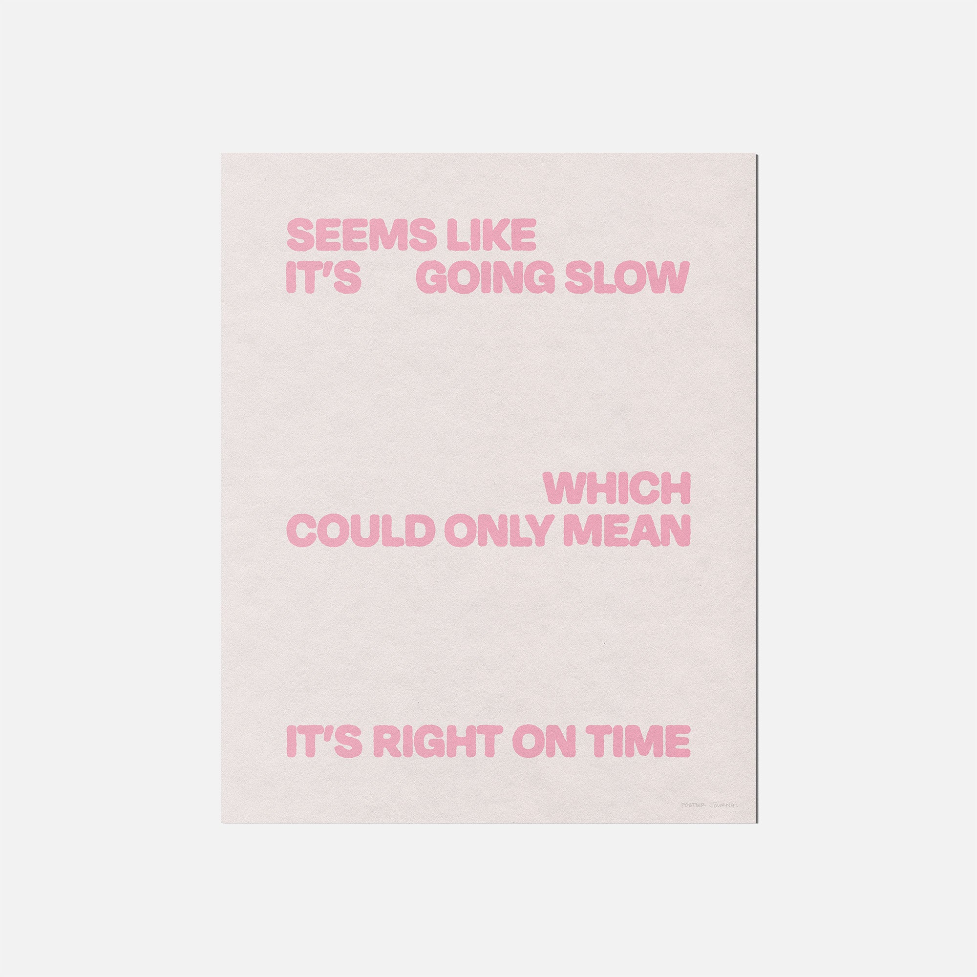 SLOW PRINT
