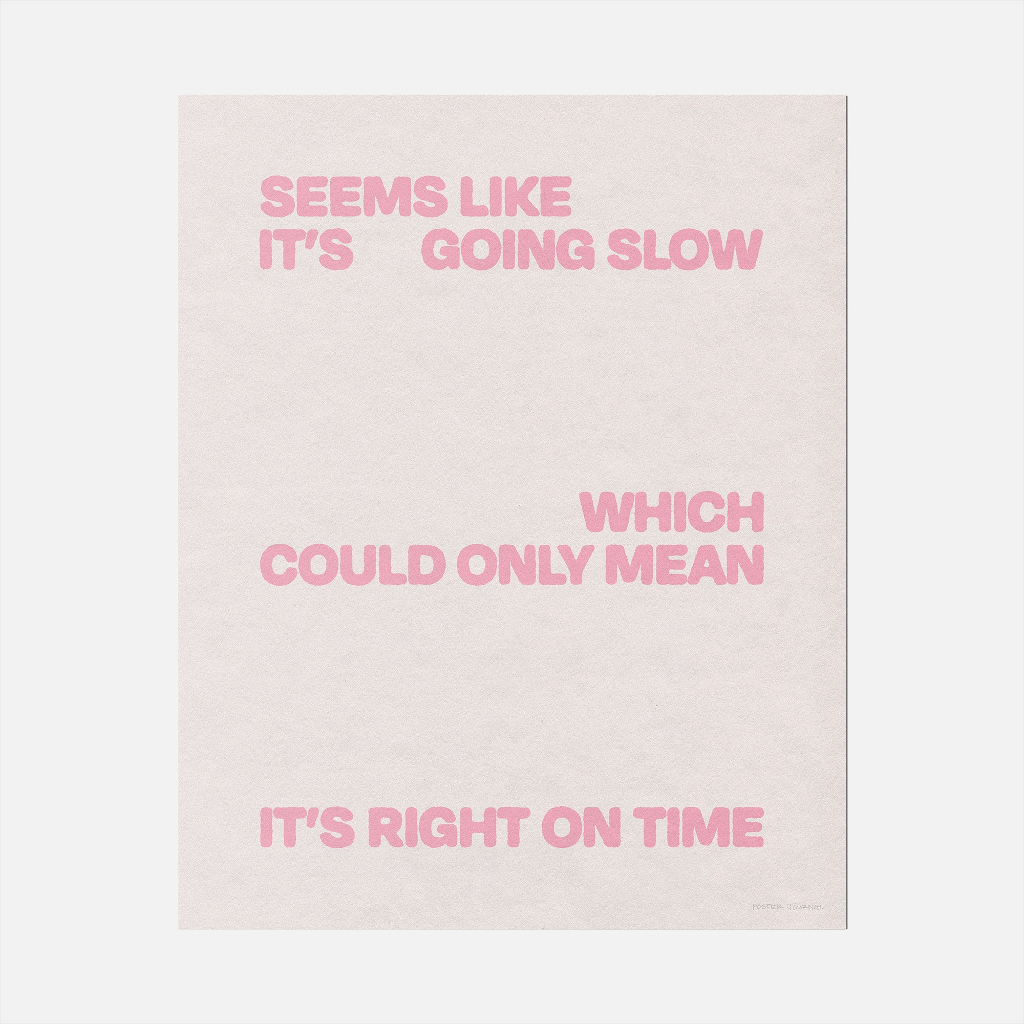 SLOW PRINT