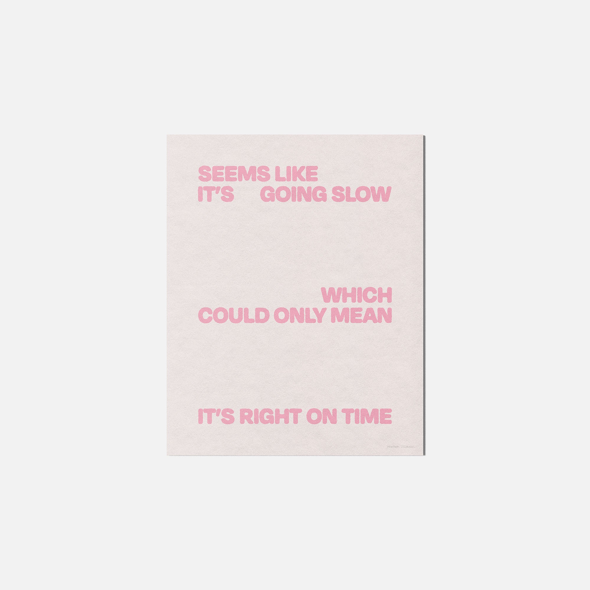 SLOW PRINT