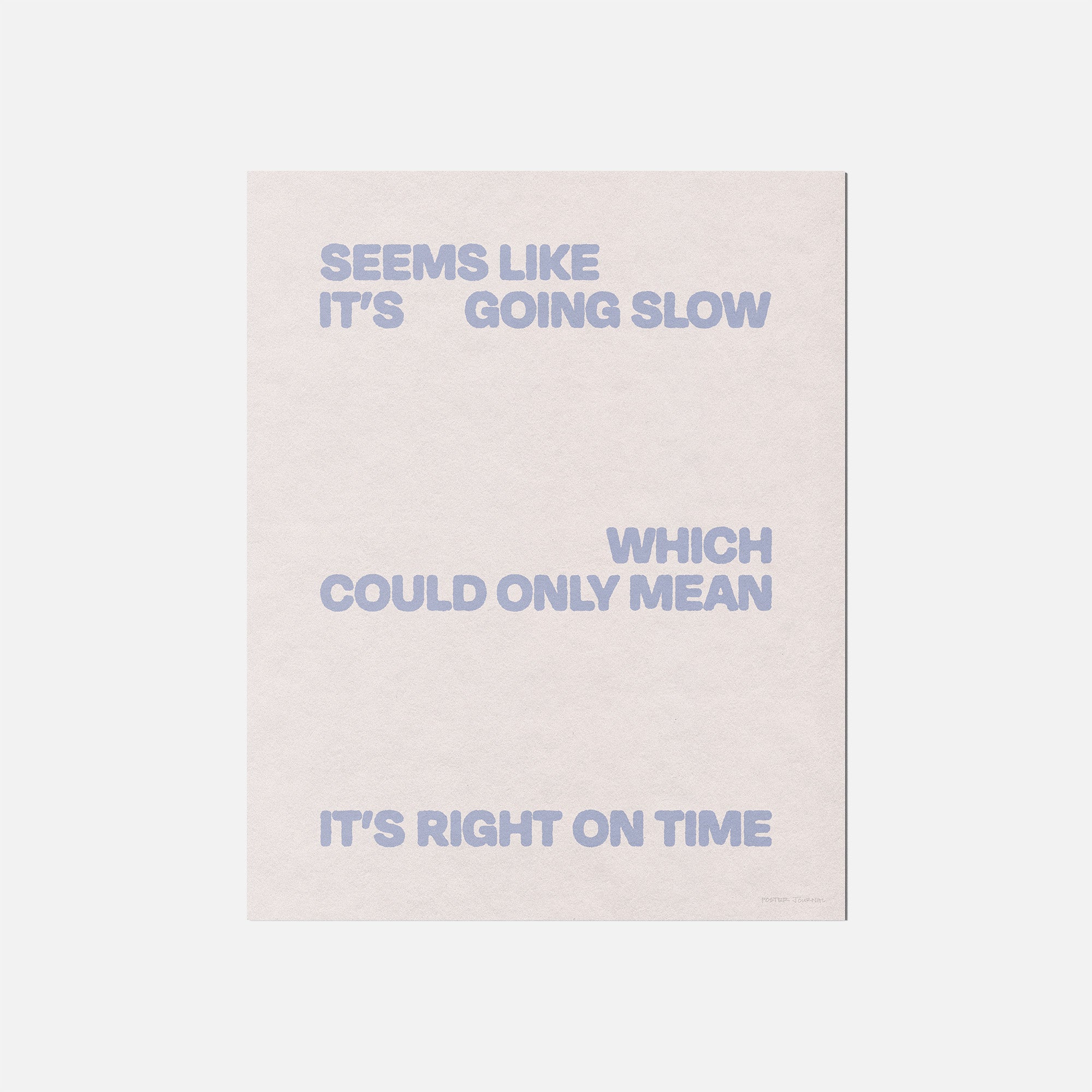 SLOW PRINT