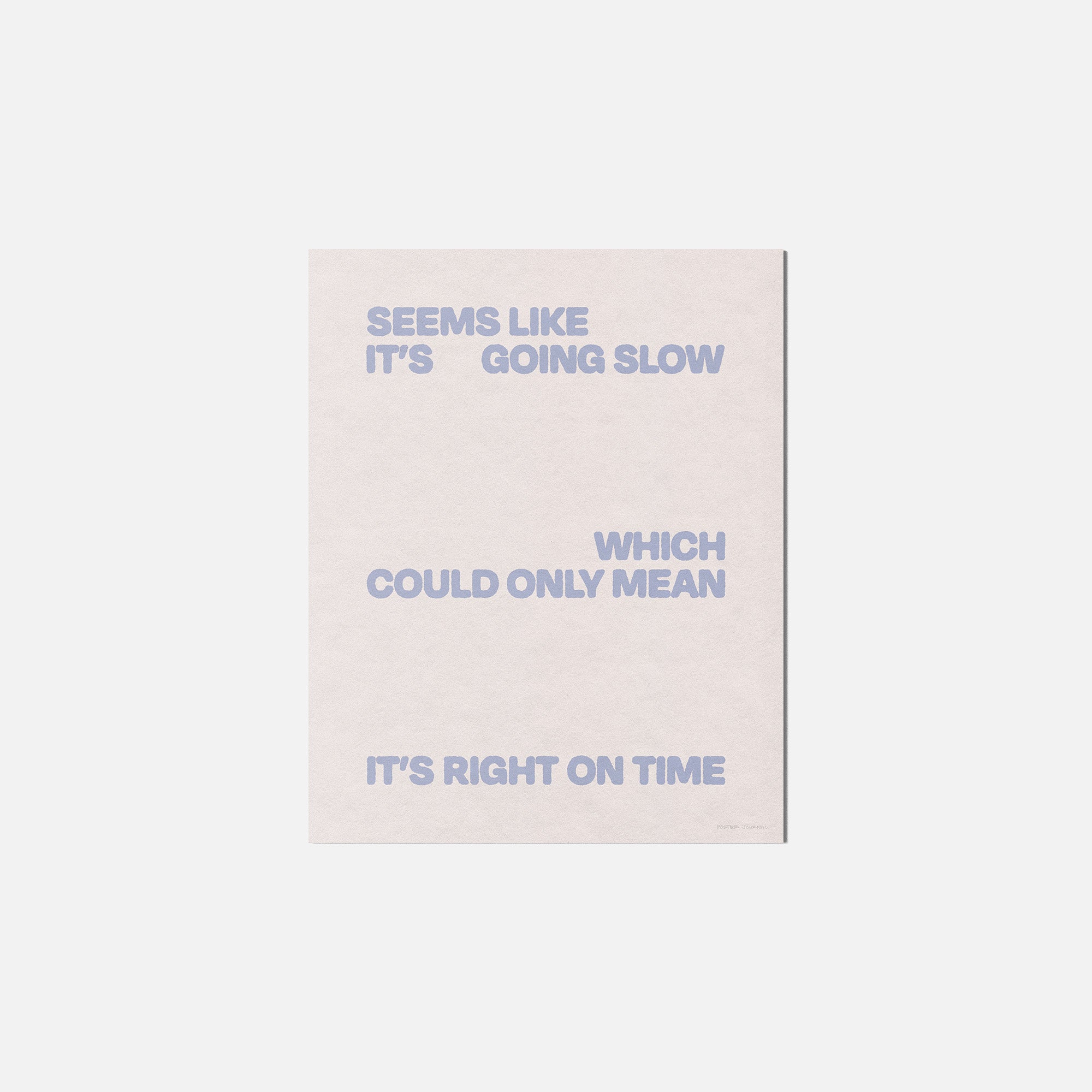 SLOW PRINT