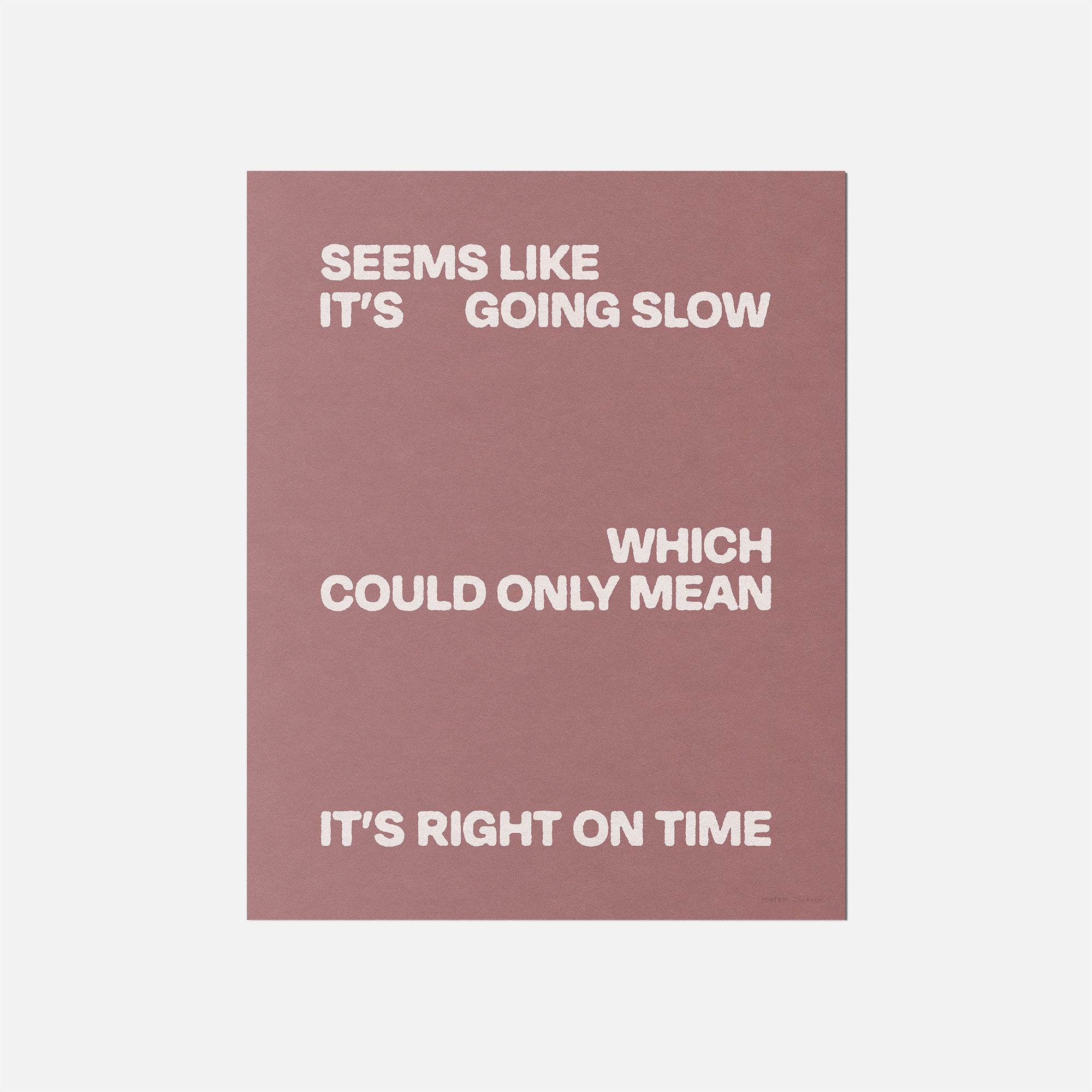 SLOW PRINT