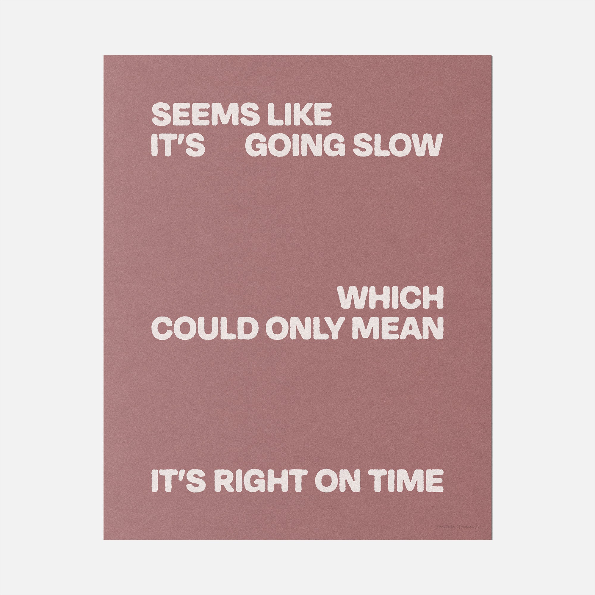 SLOW PRINT