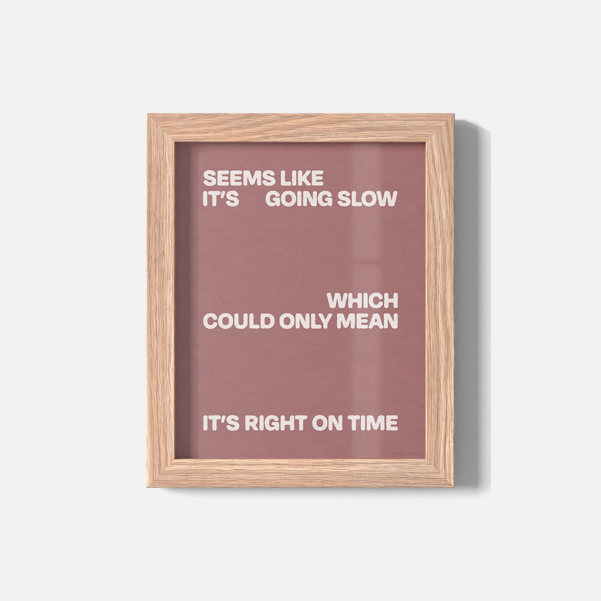 SLOW PRINT