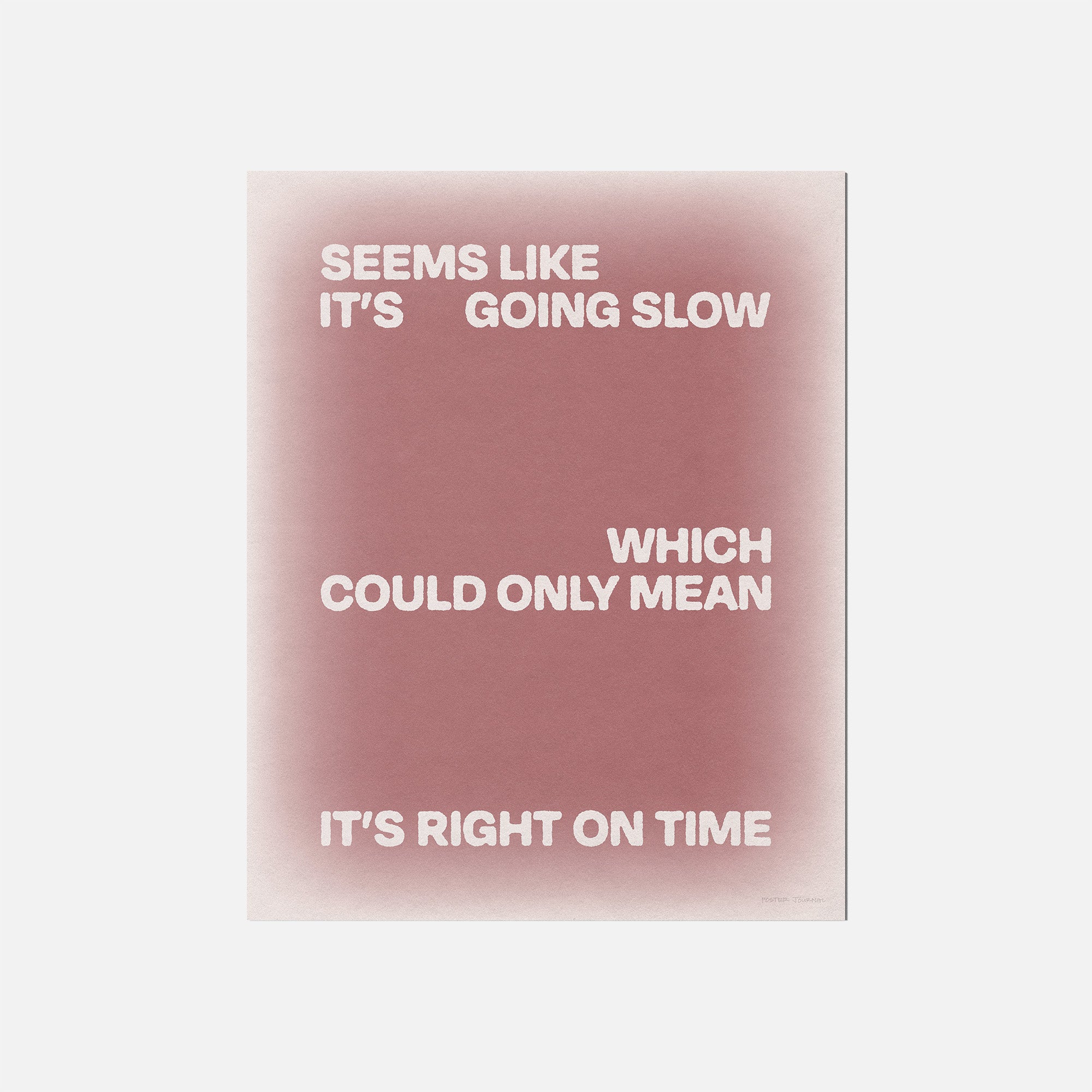 SLOW PRINT