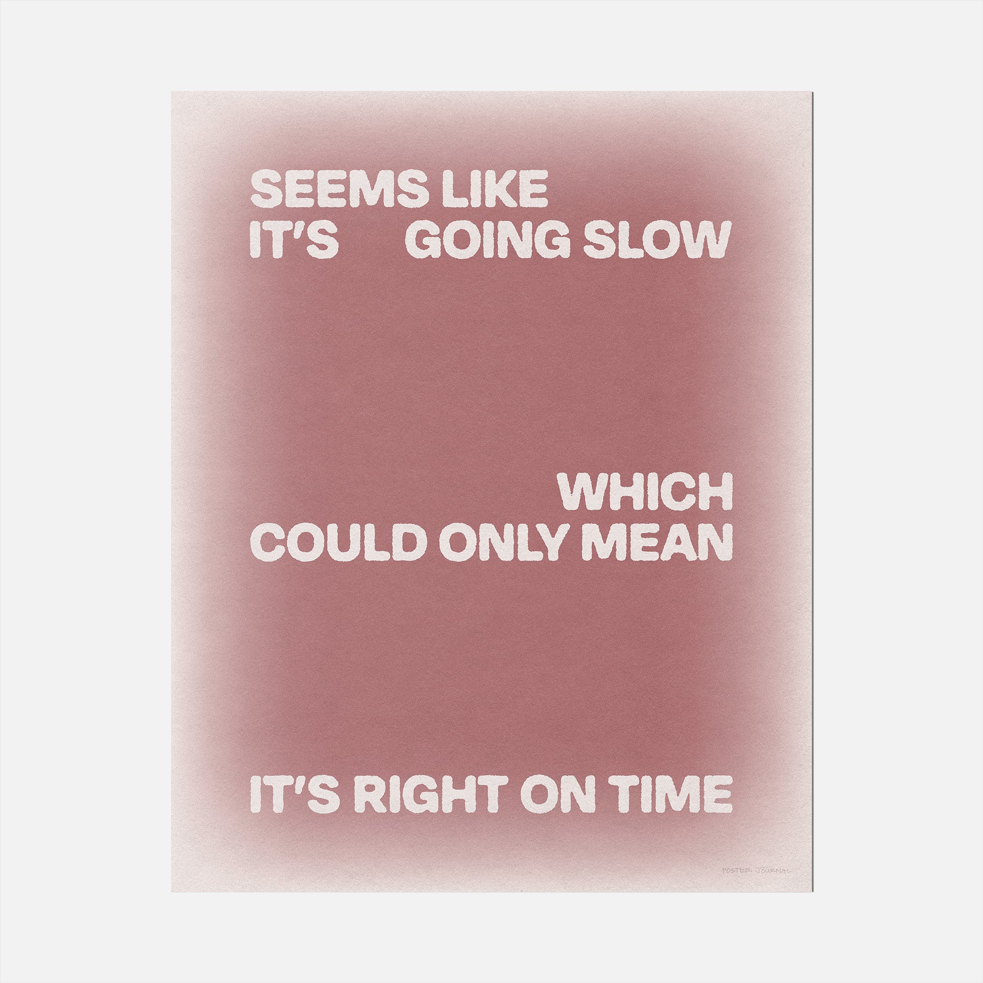 SLOW PRINT