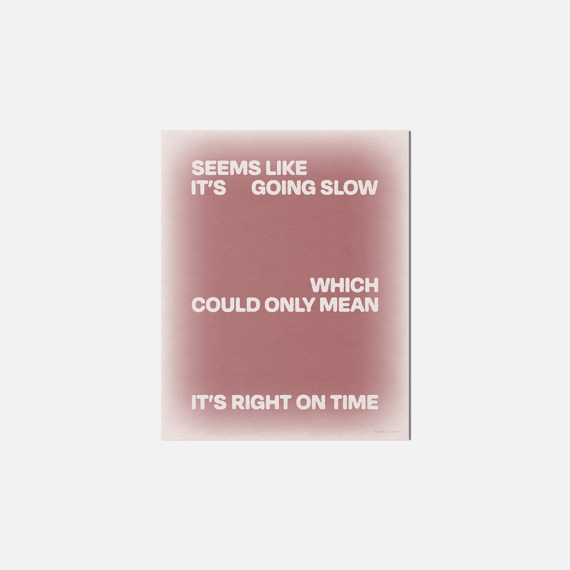 SLOW PRINT