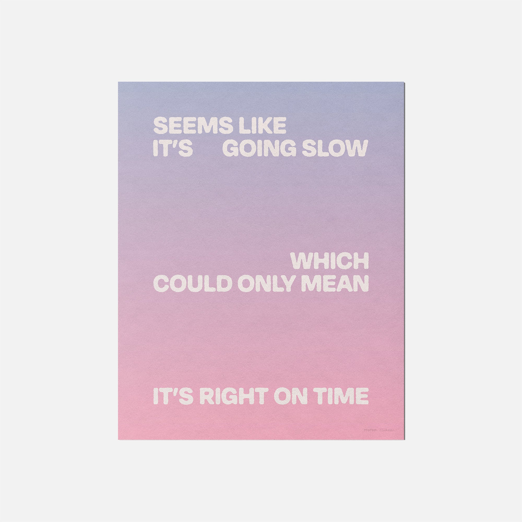SLOW PRINT