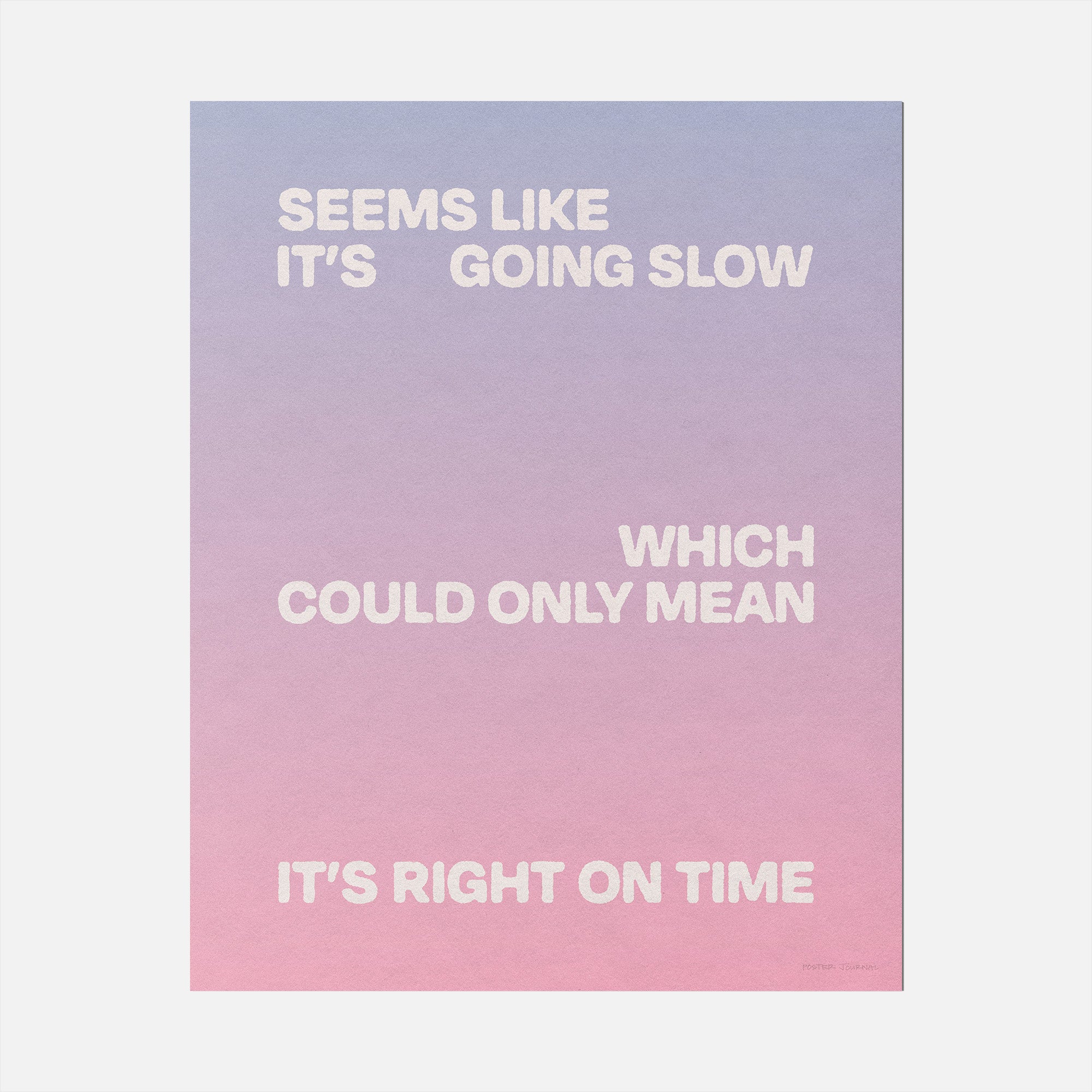 SLOW PRINT