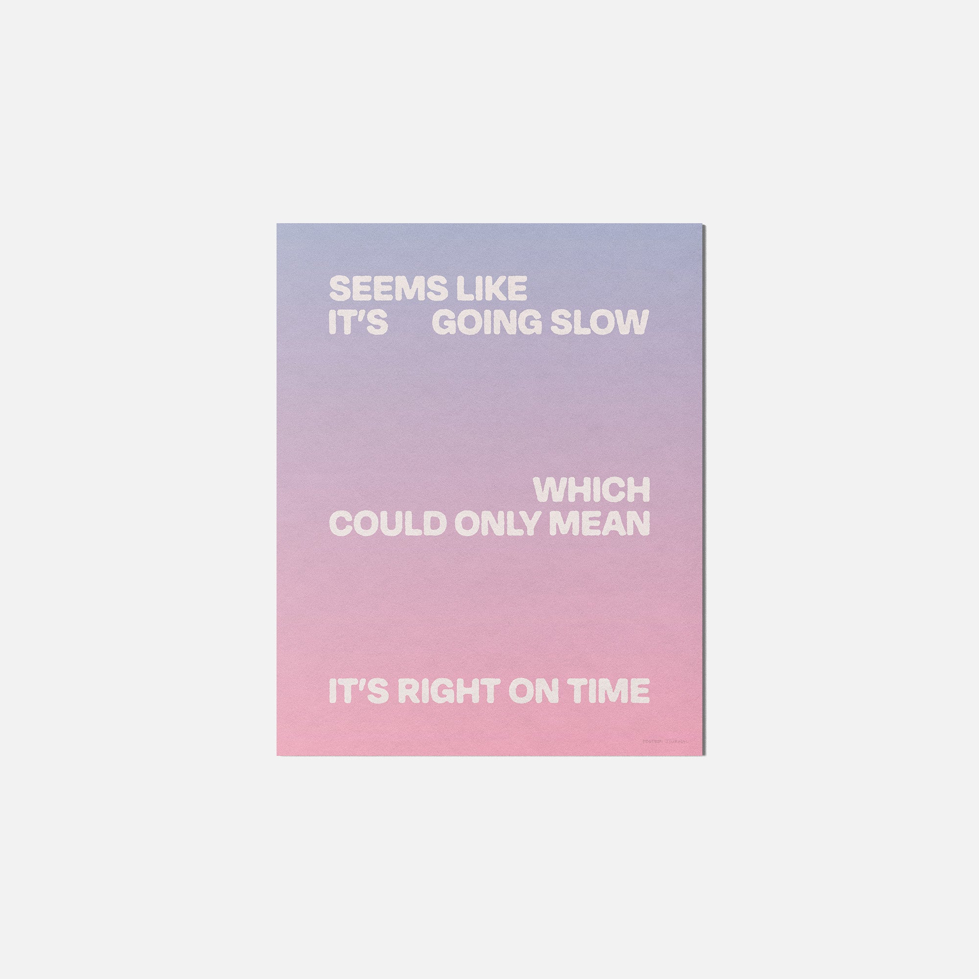 SLOW PRINT