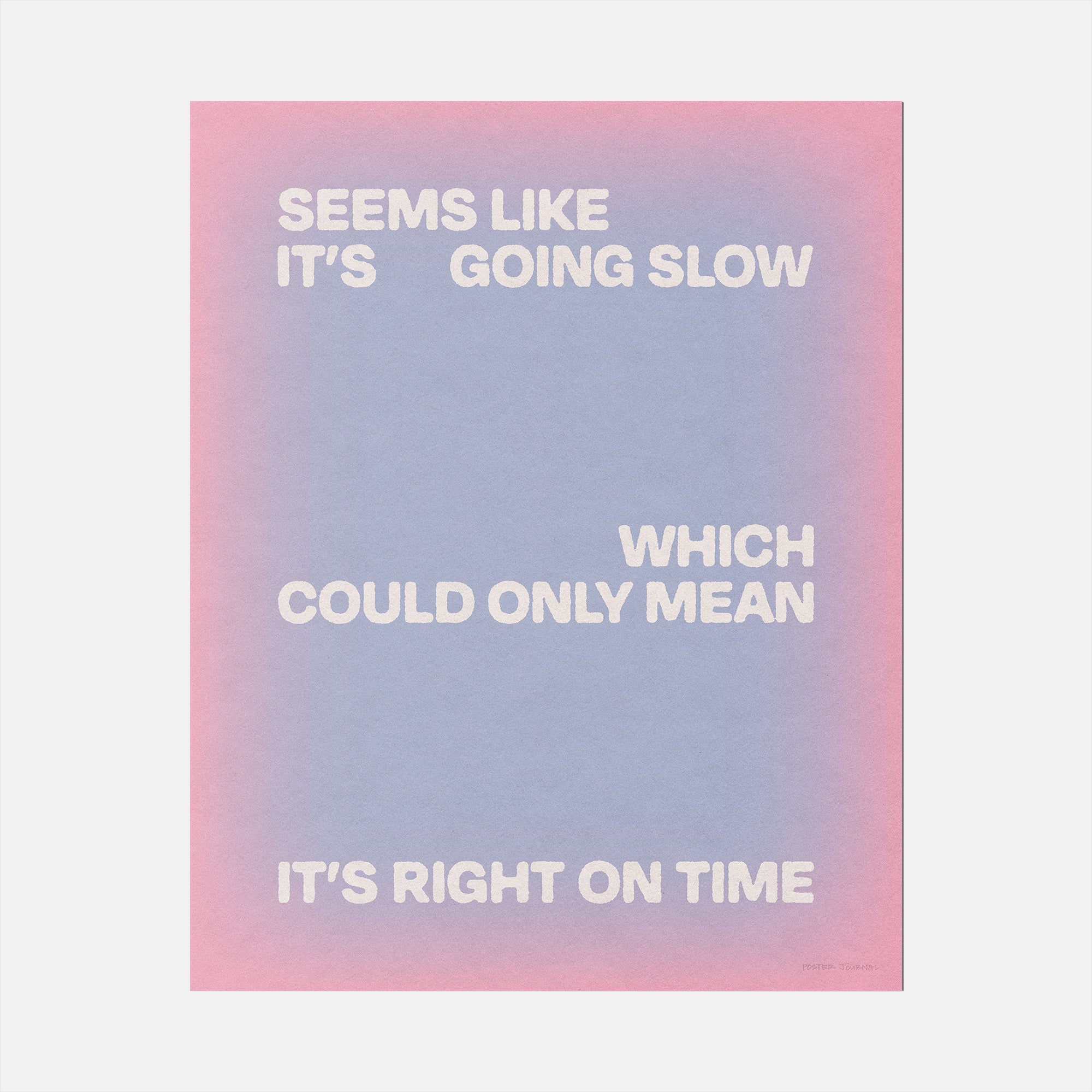 SLOW PRINT