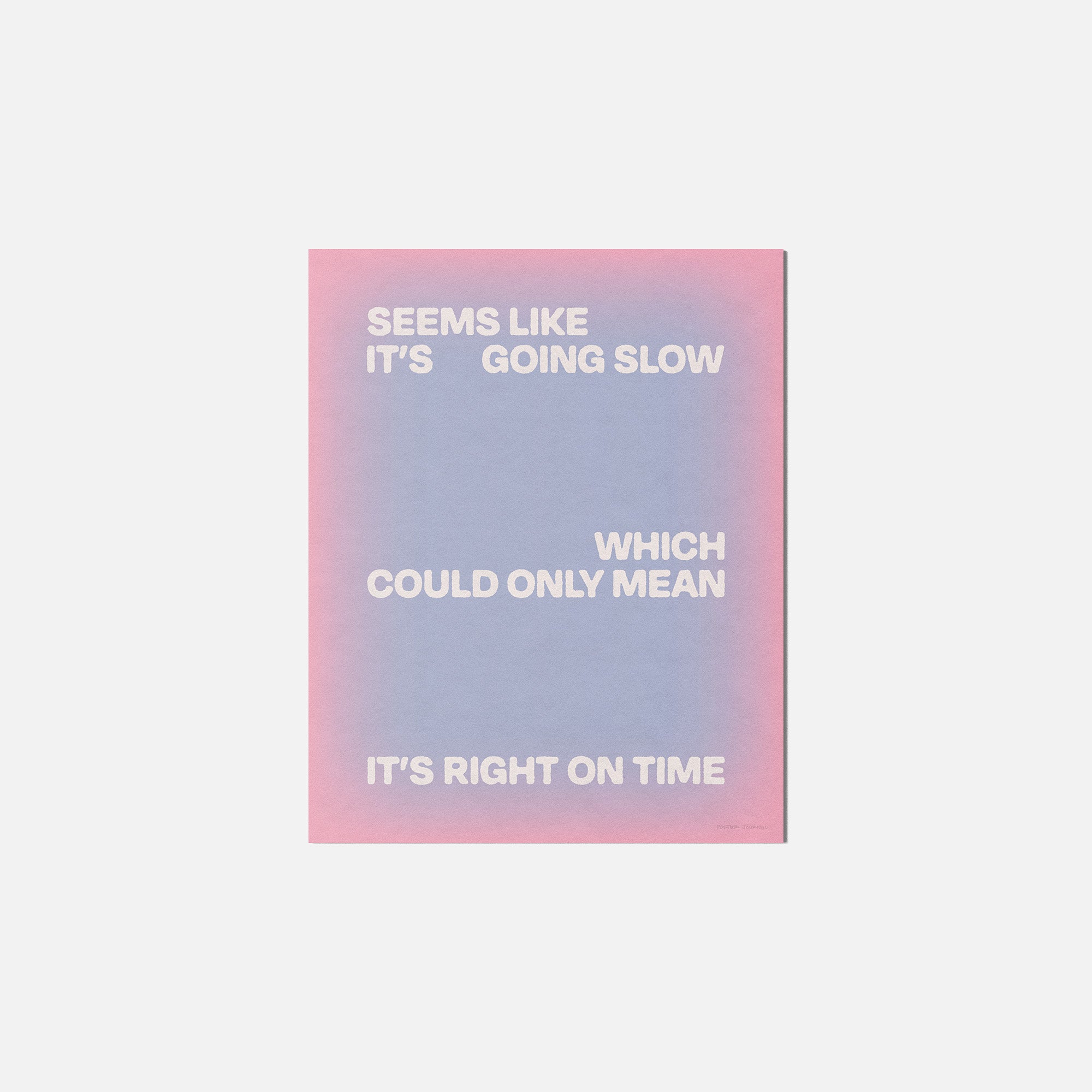SLOW PRINT
