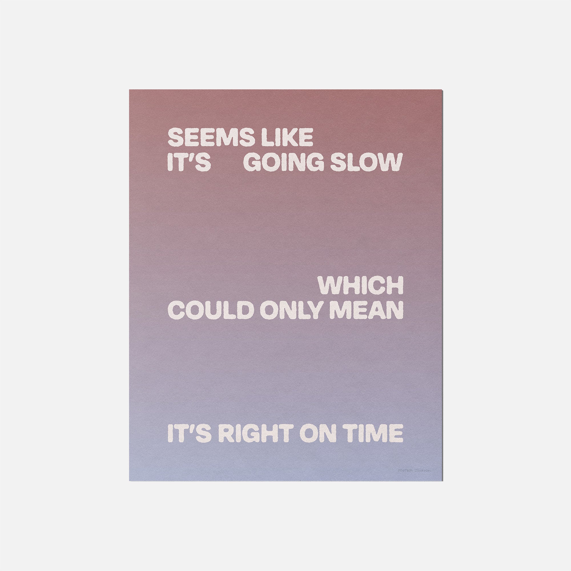 SLOW PRINT