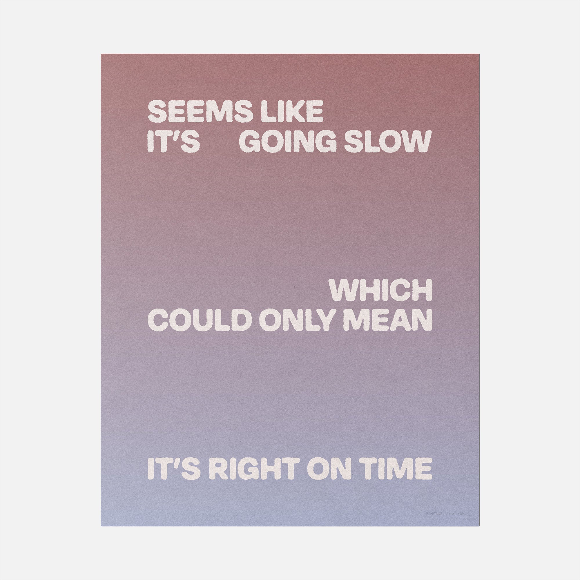SLOW PRINT