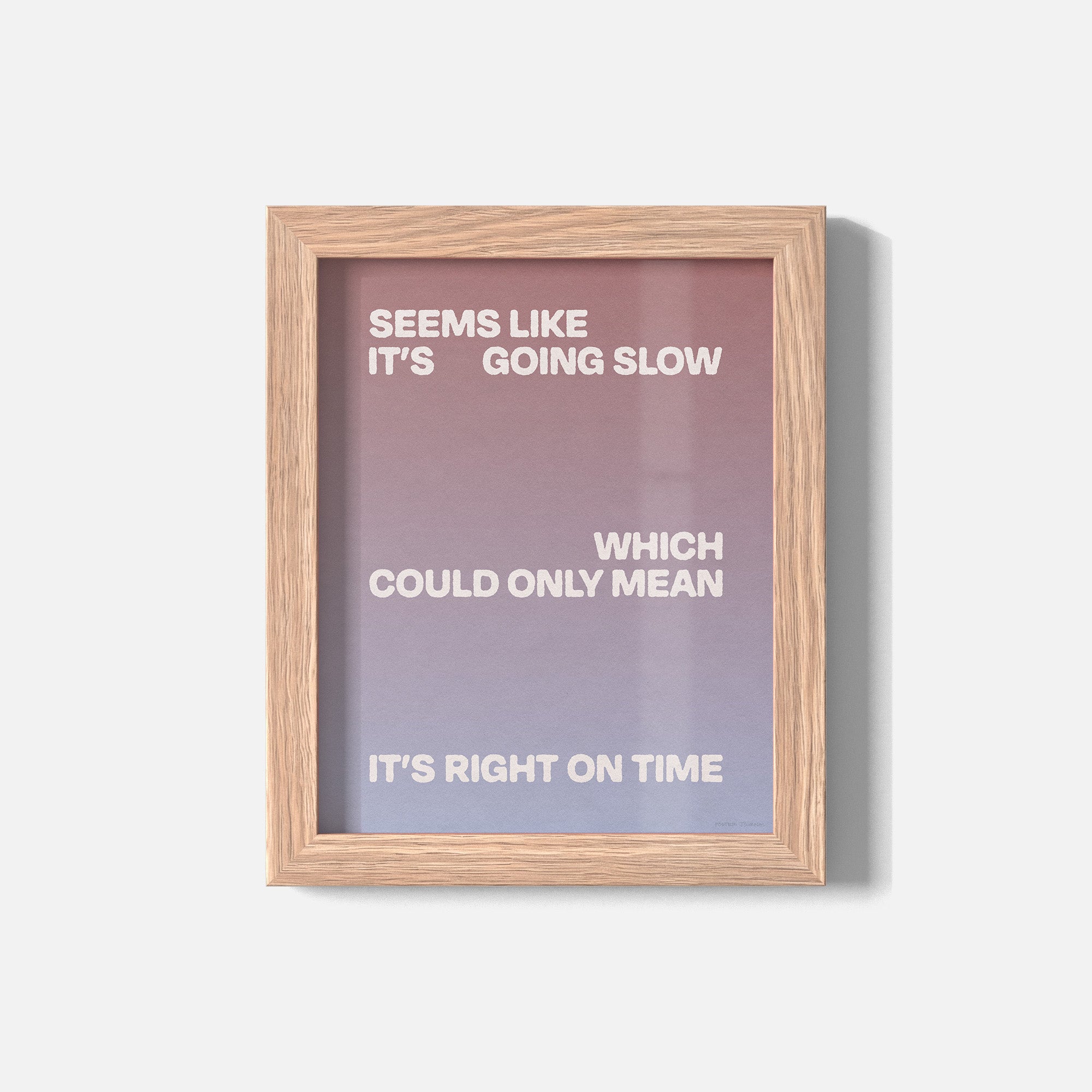 SLOW PRINT