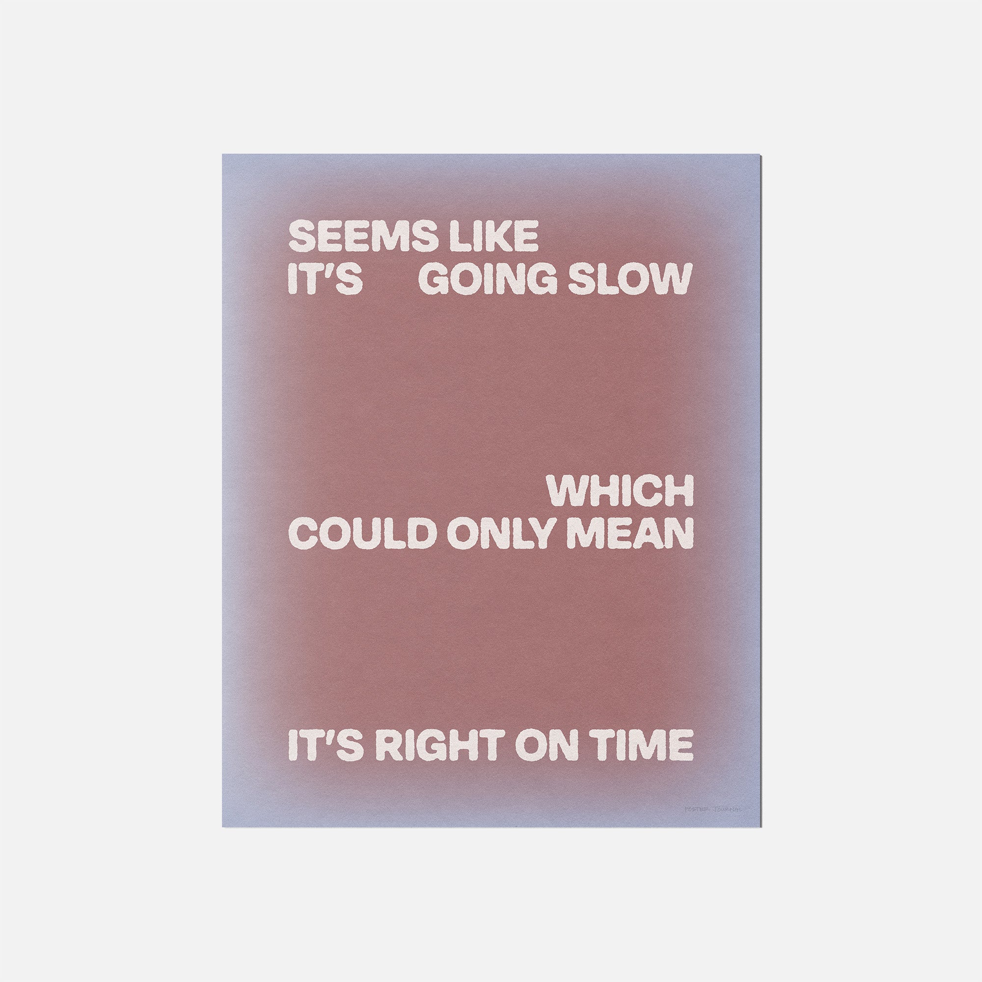 SLOW PRINT