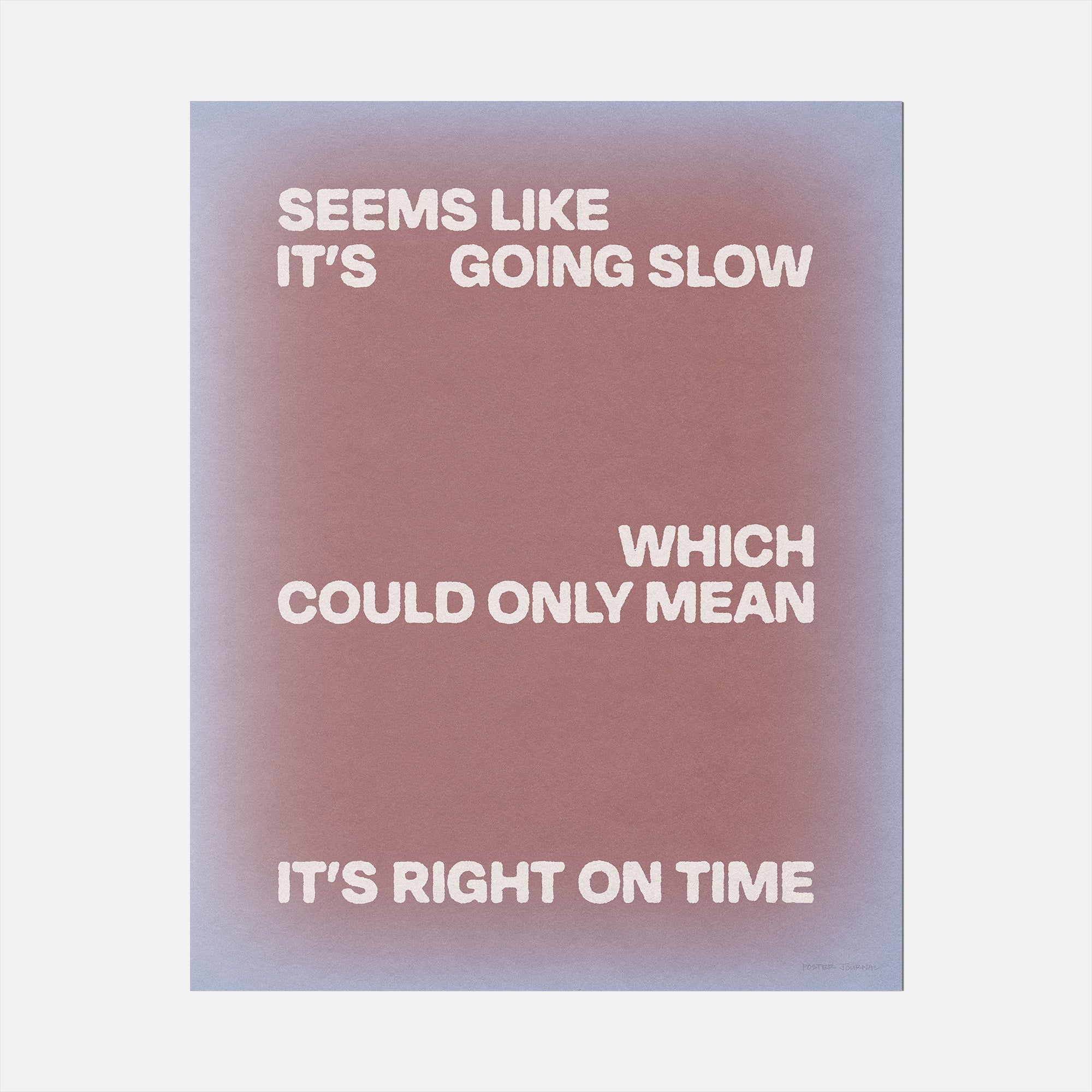 SLOW PRINT