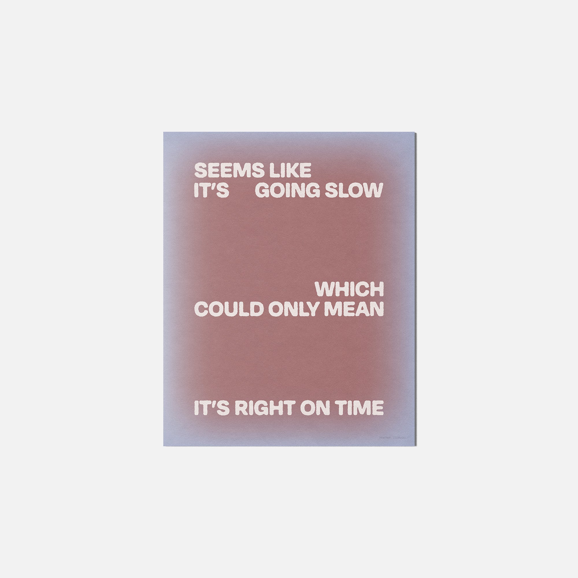 SLOW PRINT