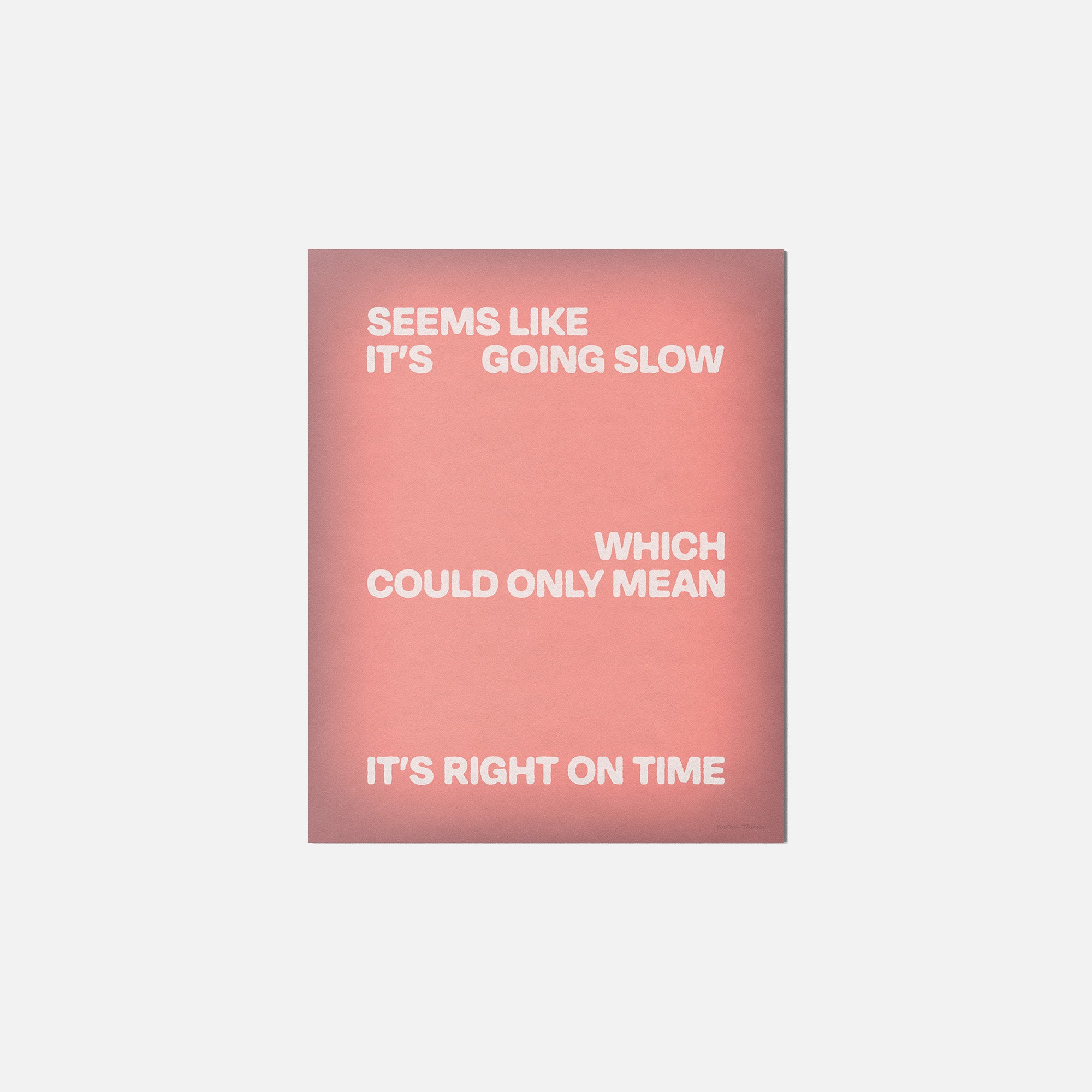 SLOW PRINT