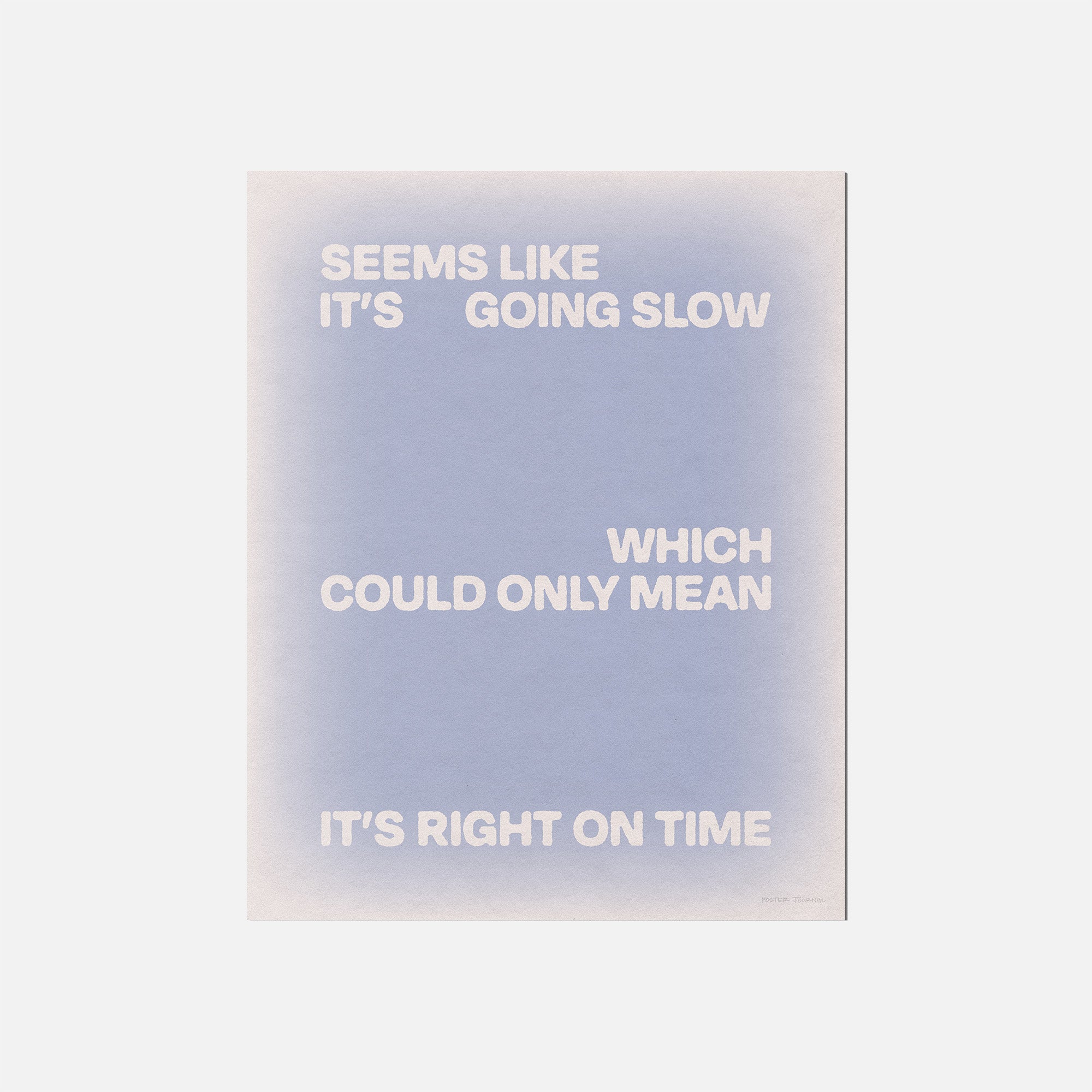 SLOW PRINT