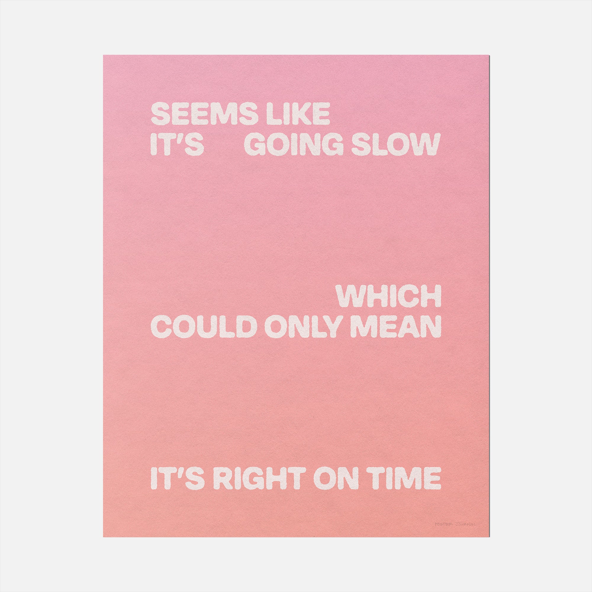 SLOW PRINT