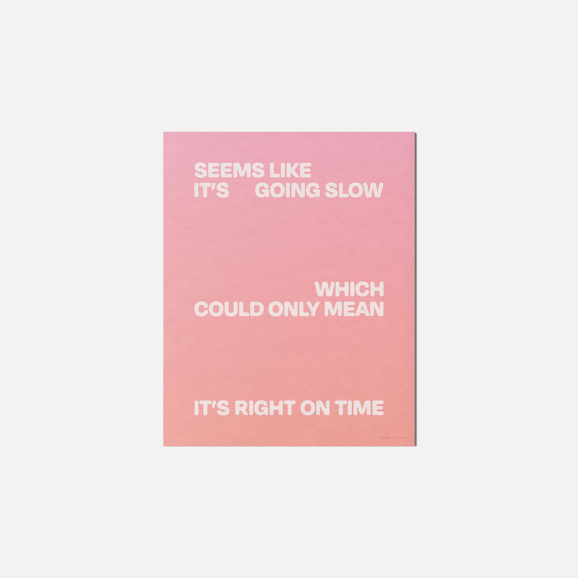 SLOW PRINT