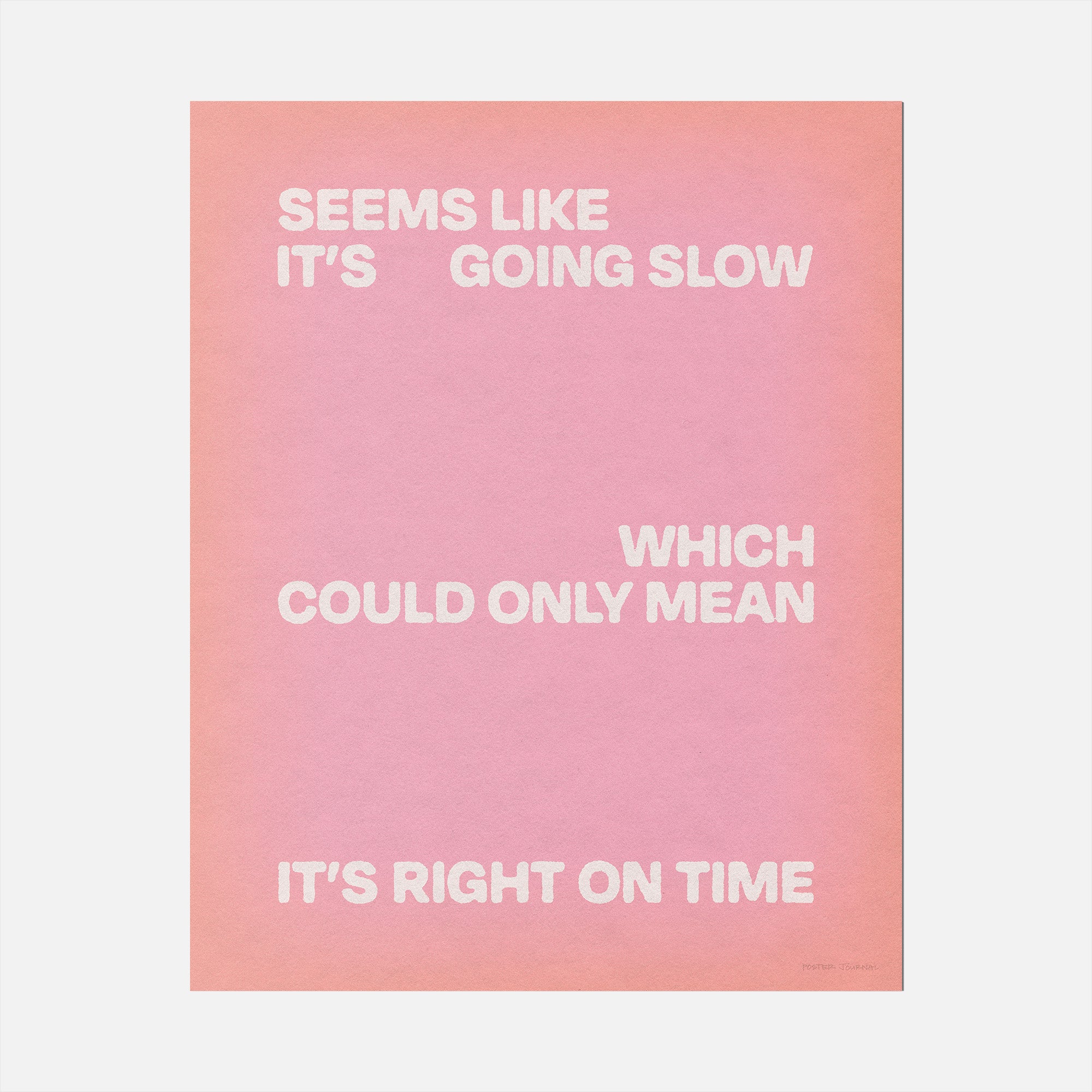 SLOW PRINT