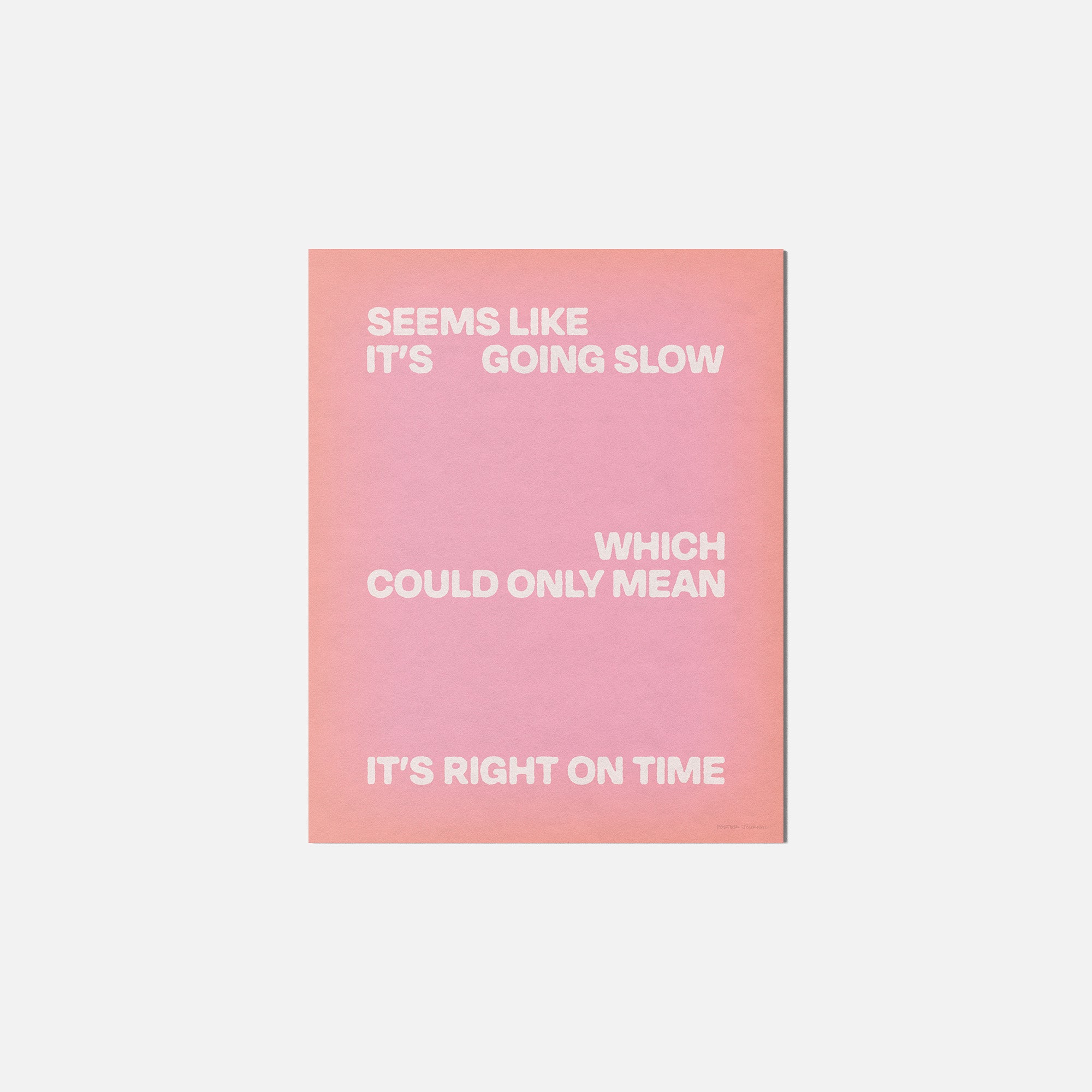 SLOW PRINT