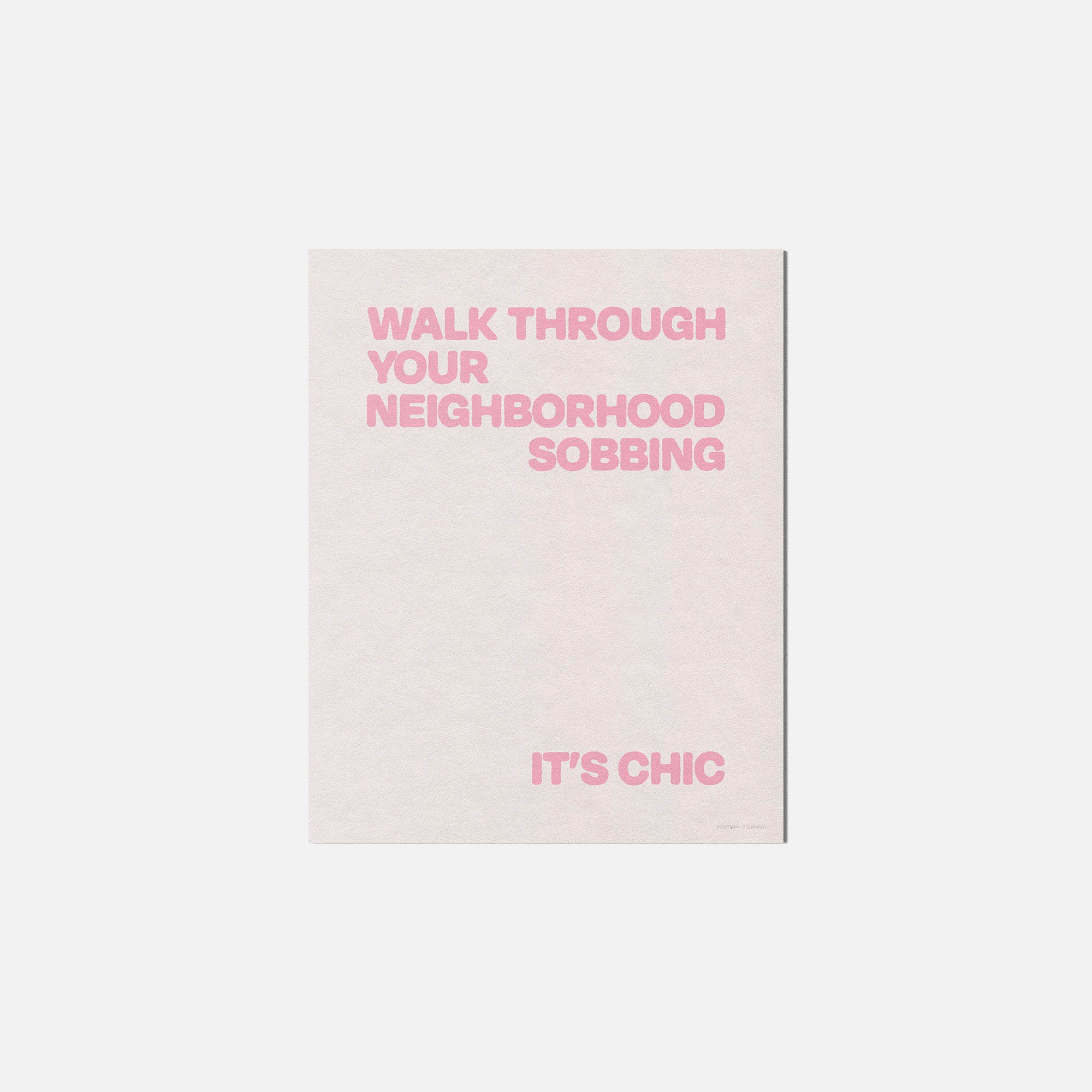 SOBBING PRINT