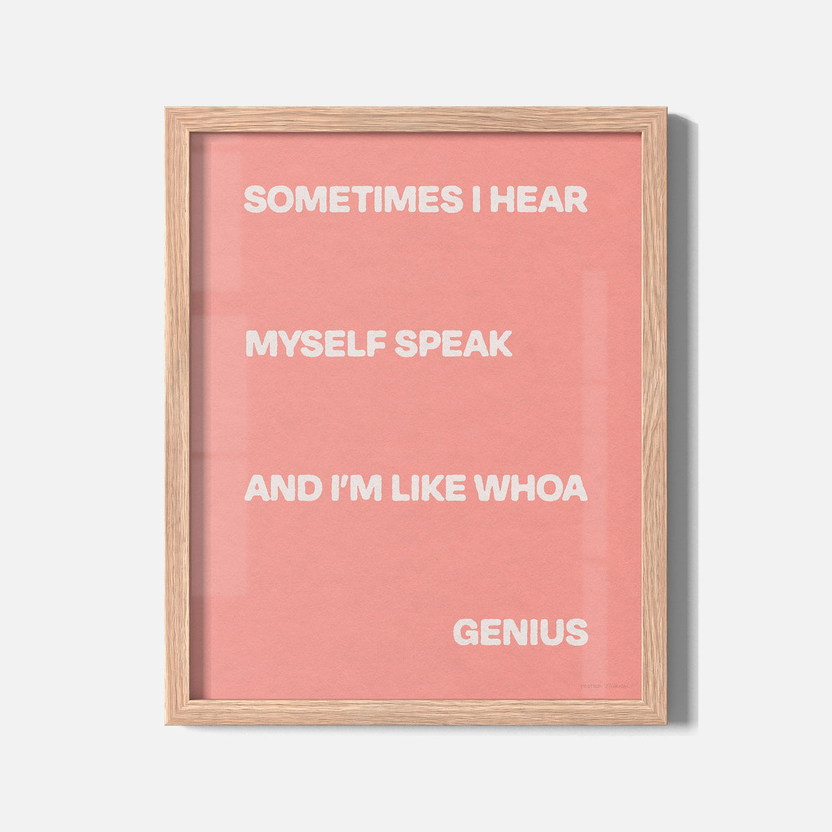 SOMETIMES PRINT