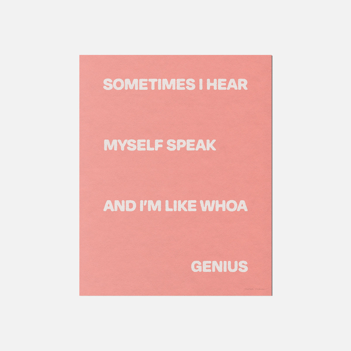 SOMETIMES PRINT