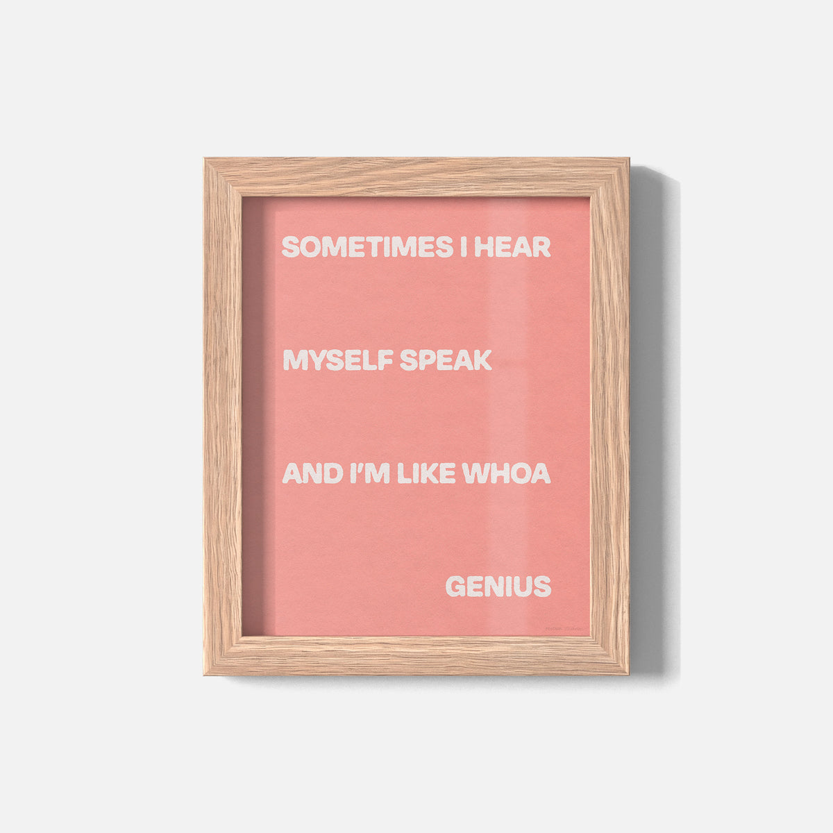 SOMETIMES PRINT