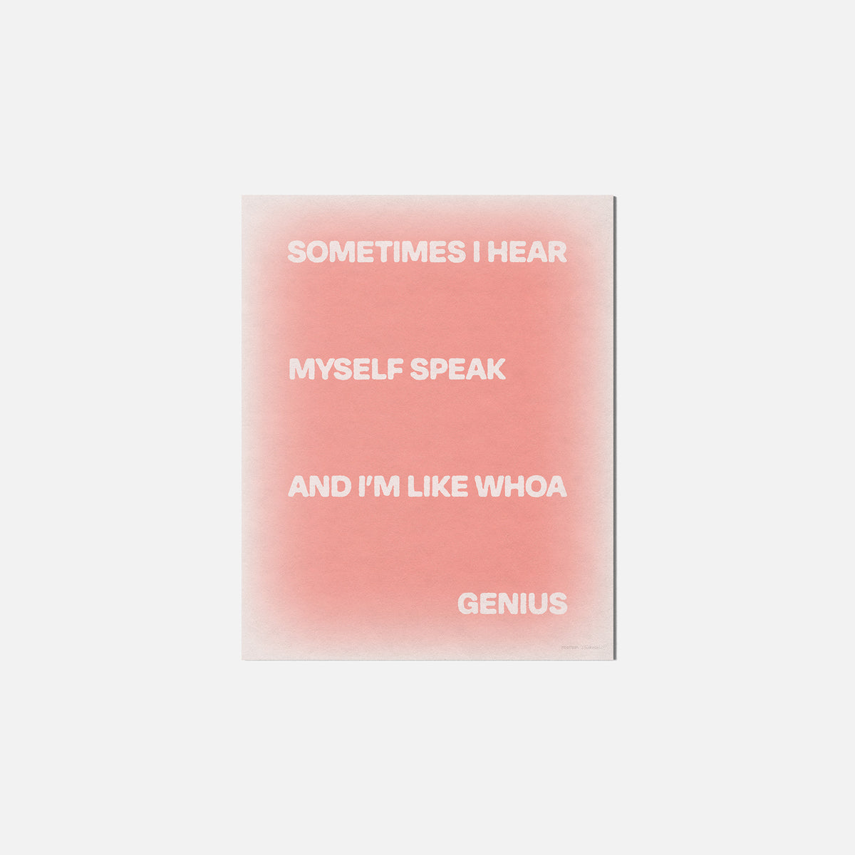 SOMETIMES PRINT