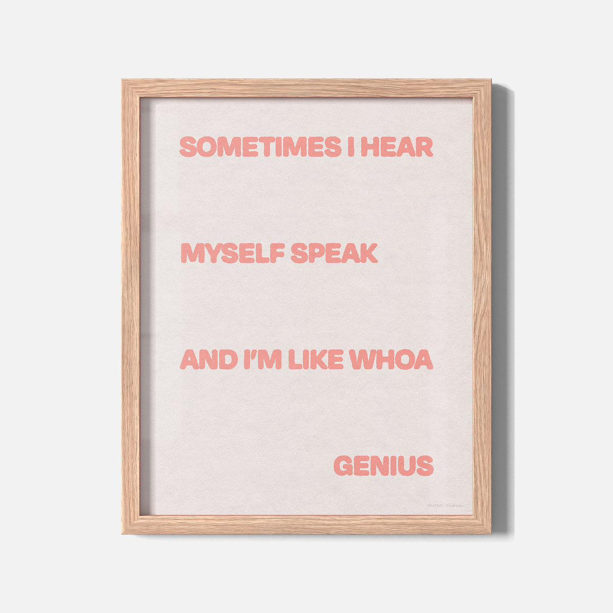 SOMETIMES PRINT