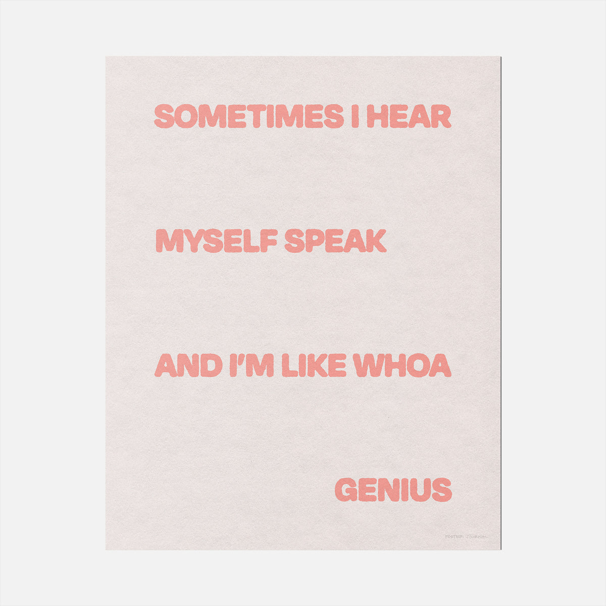 SOMETIMES PRINT