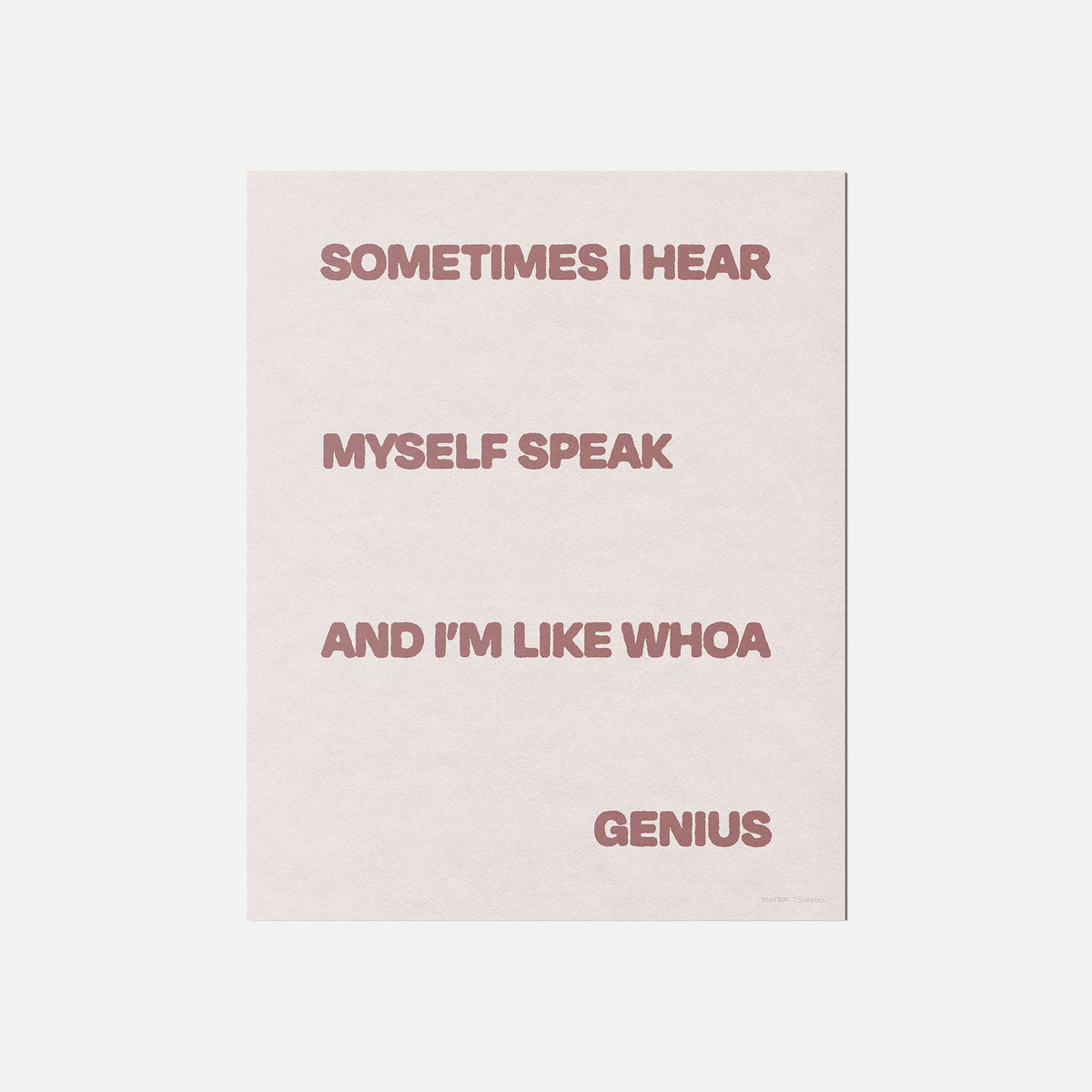 SOMETIMES PRINT