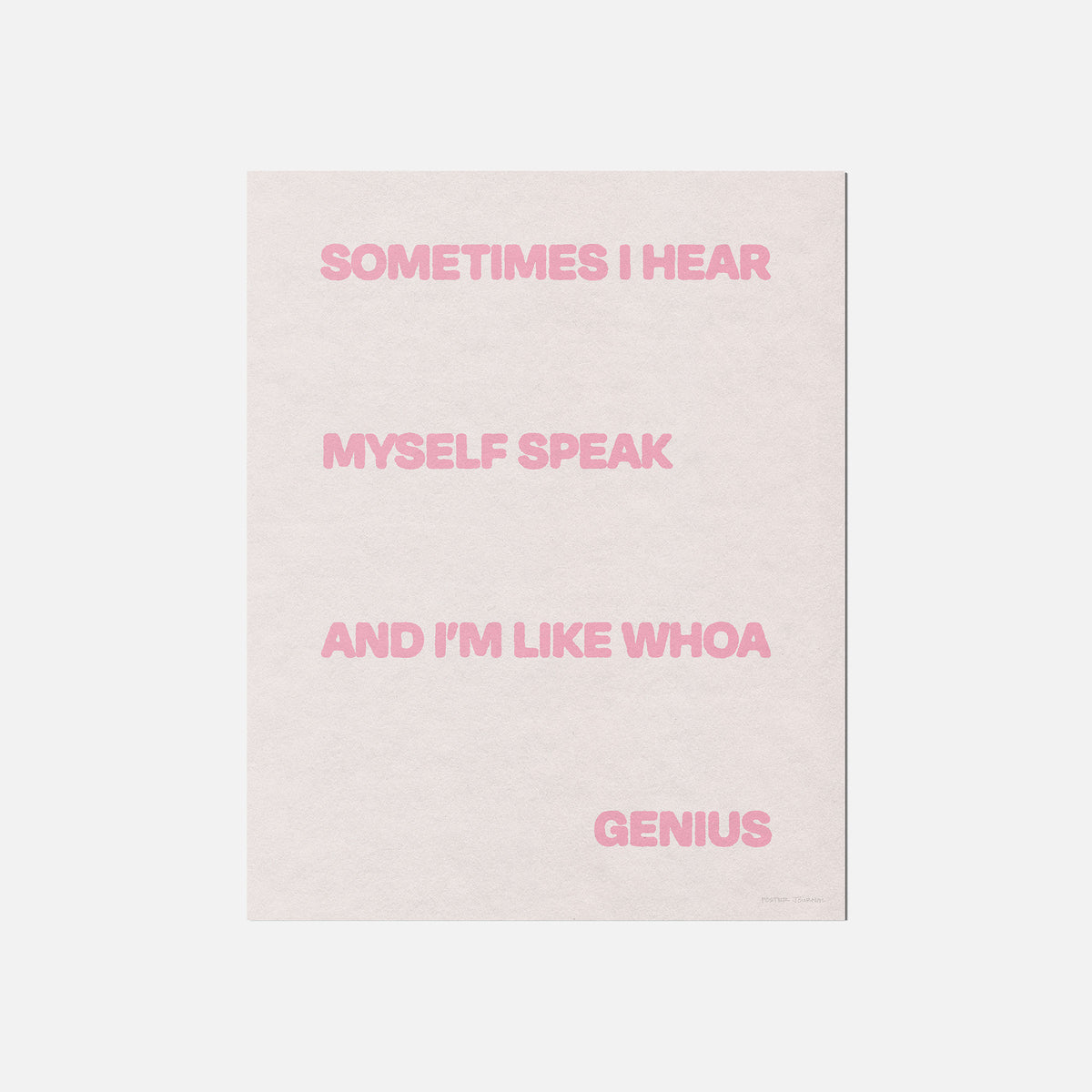 SOMETIMES PRINT