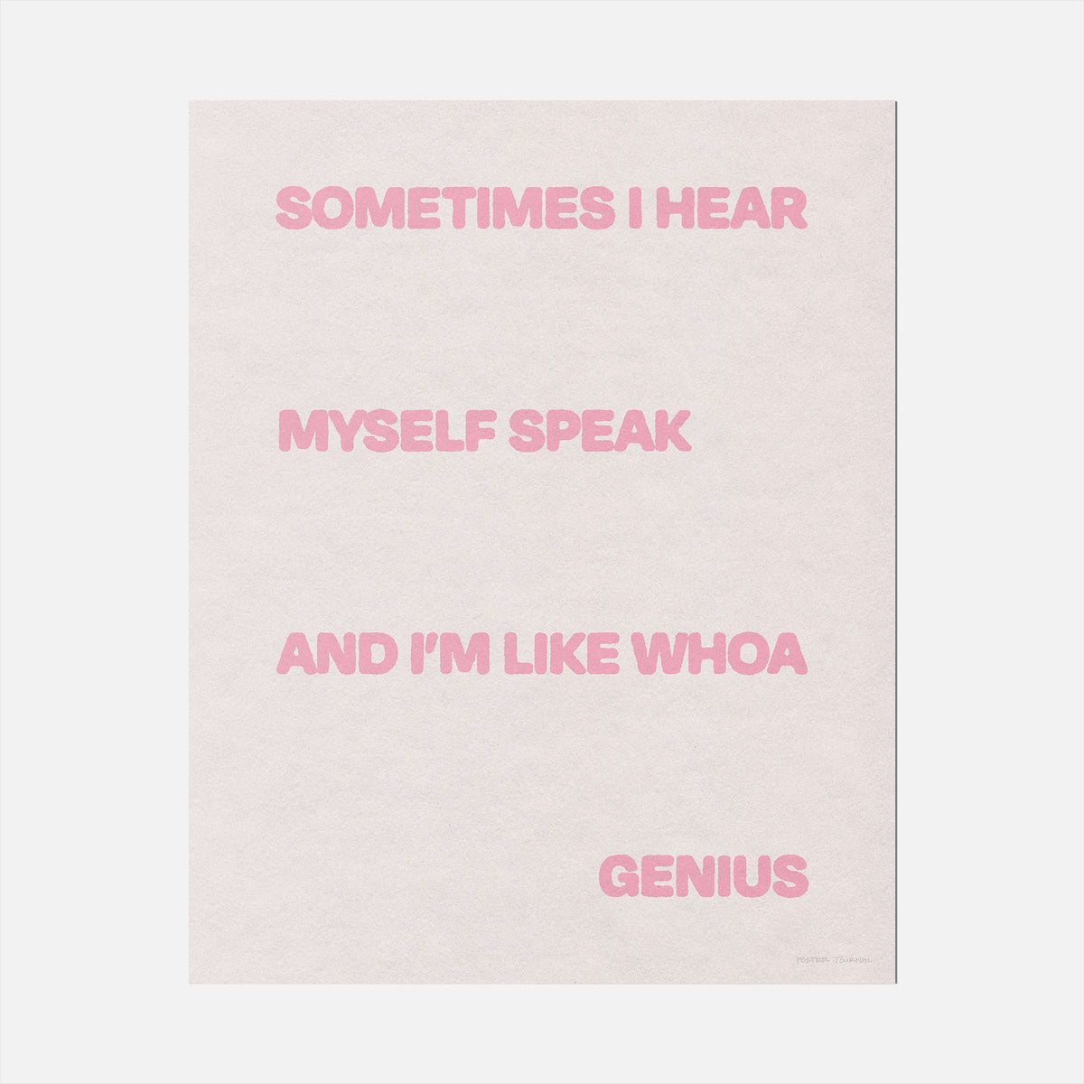 SOMETIMES PRINT