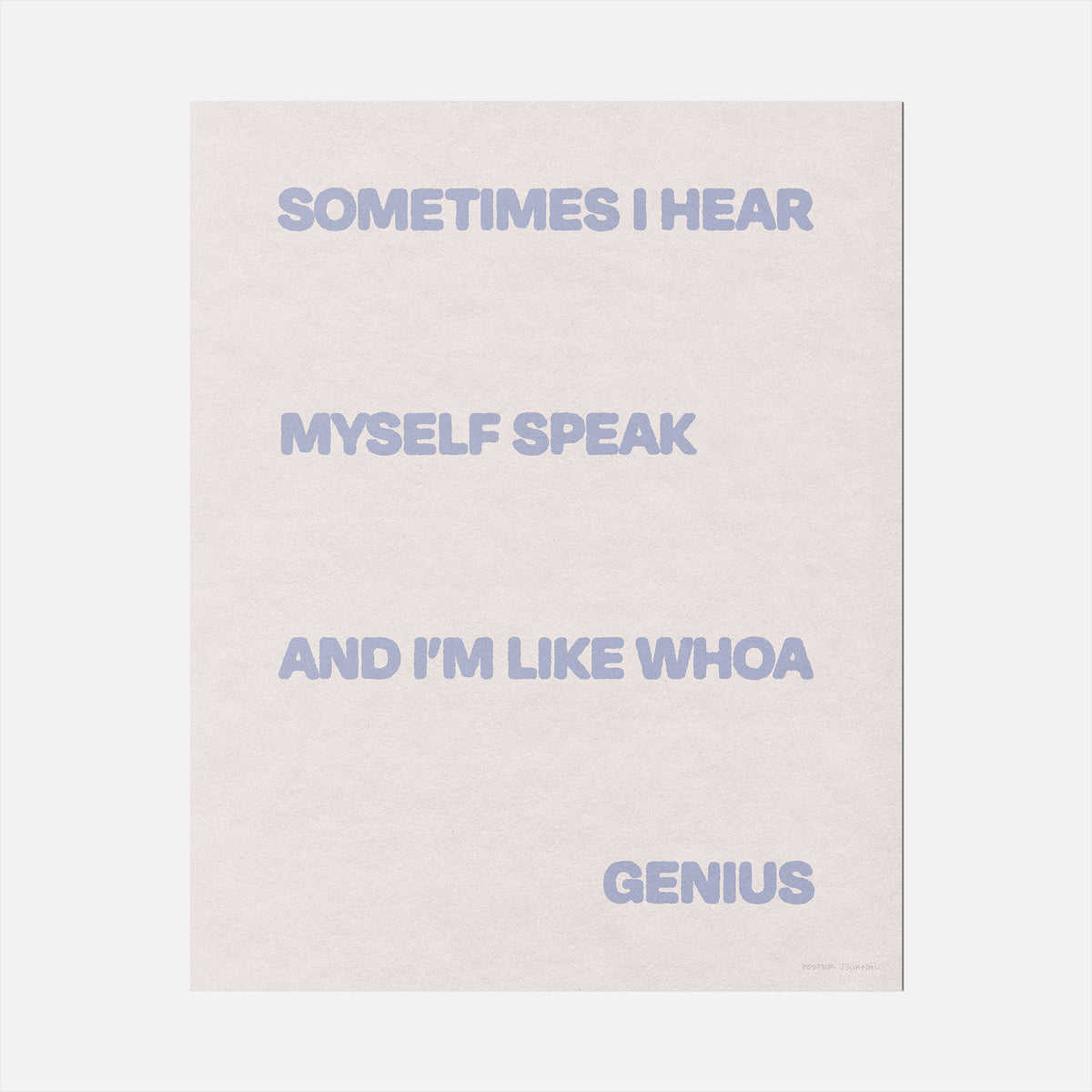 SOMETIMES PRINT